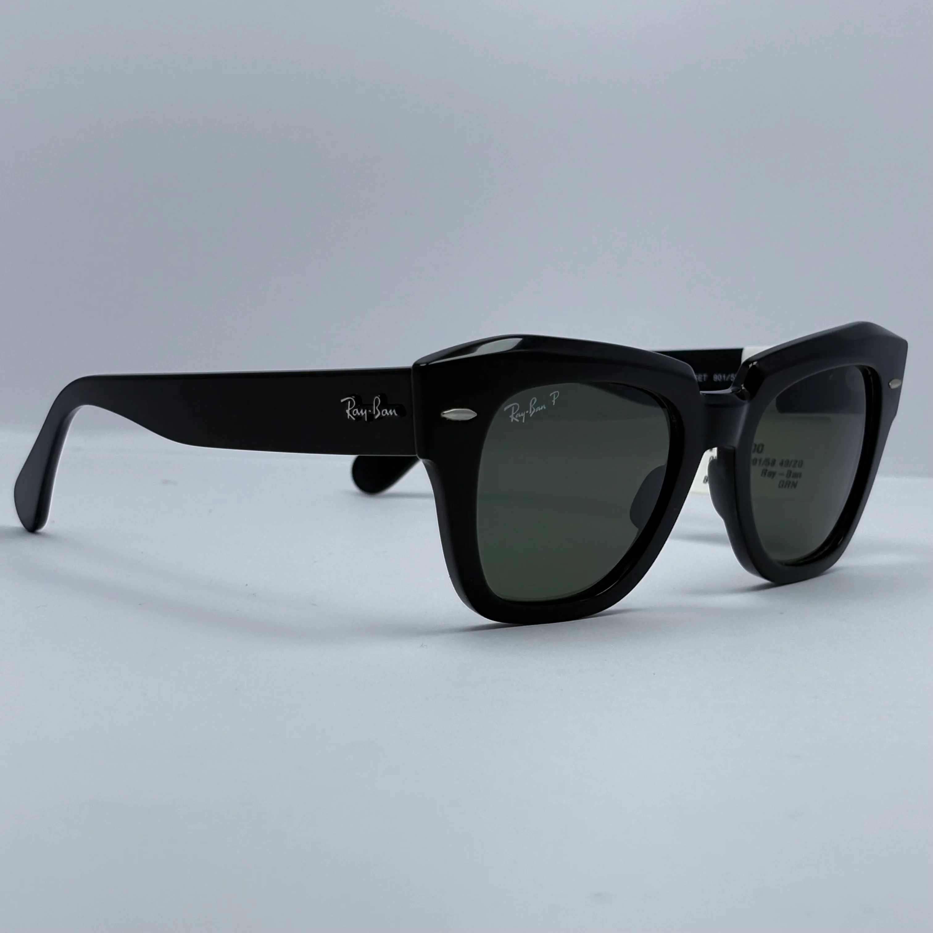 Lentes Ray Ban RB2186 State Street Verde G-15 Polarizado - Image 6