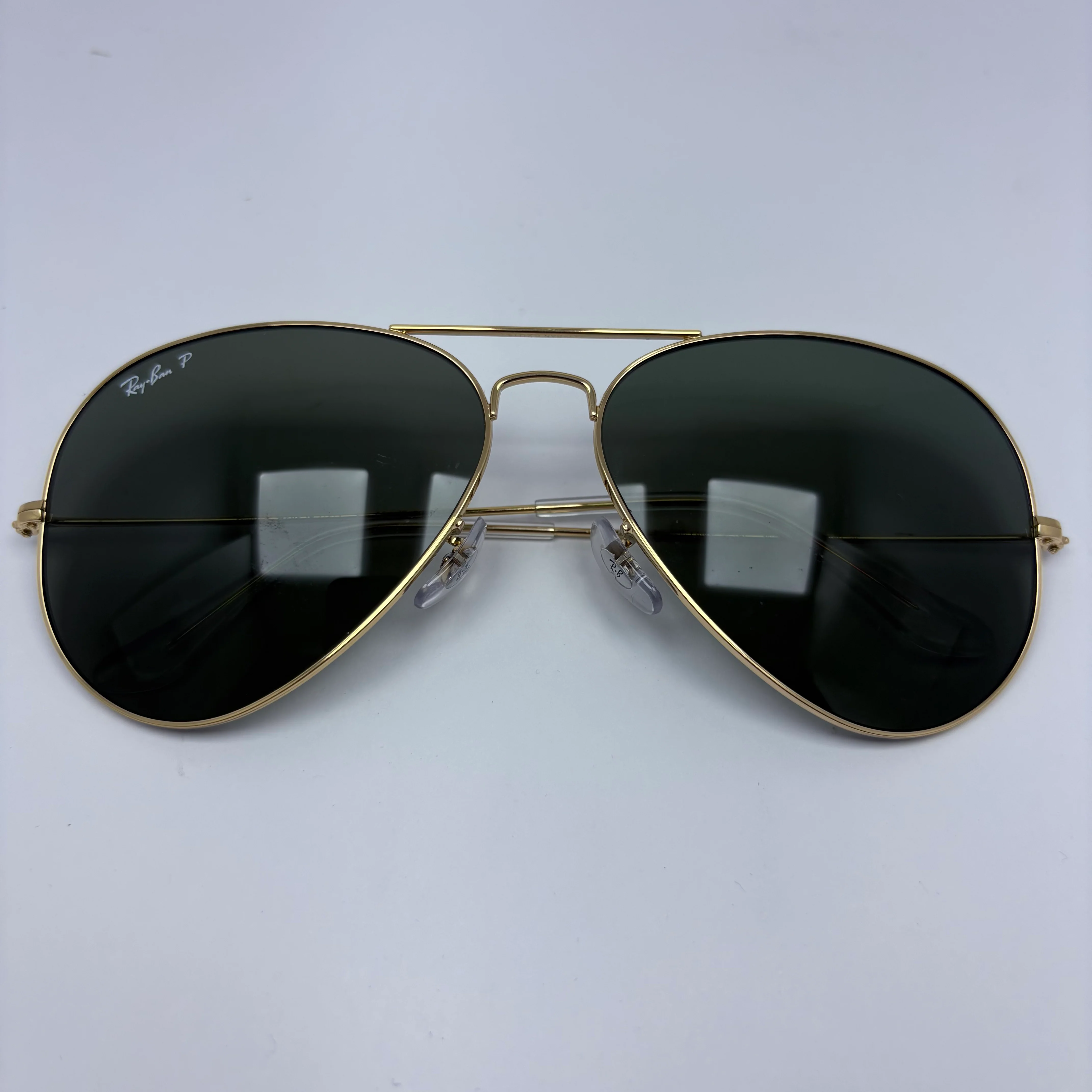 Lentes Ray Ban RB3025 Aviator Large Verde G-15 Polarizado - Image 2