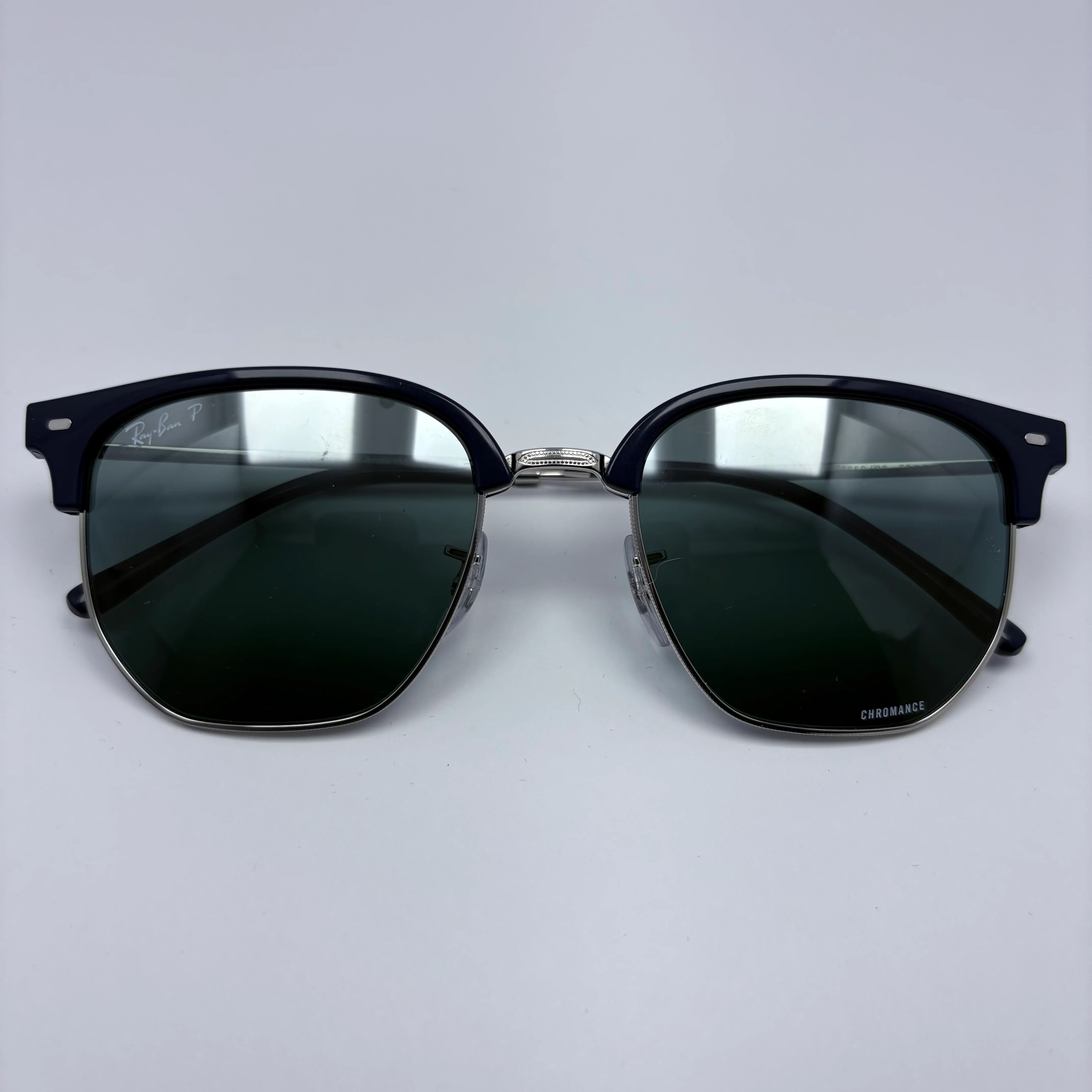 Lentes Ray Ban RB3416 New Clubmaster Azul Polarizado - Image 2