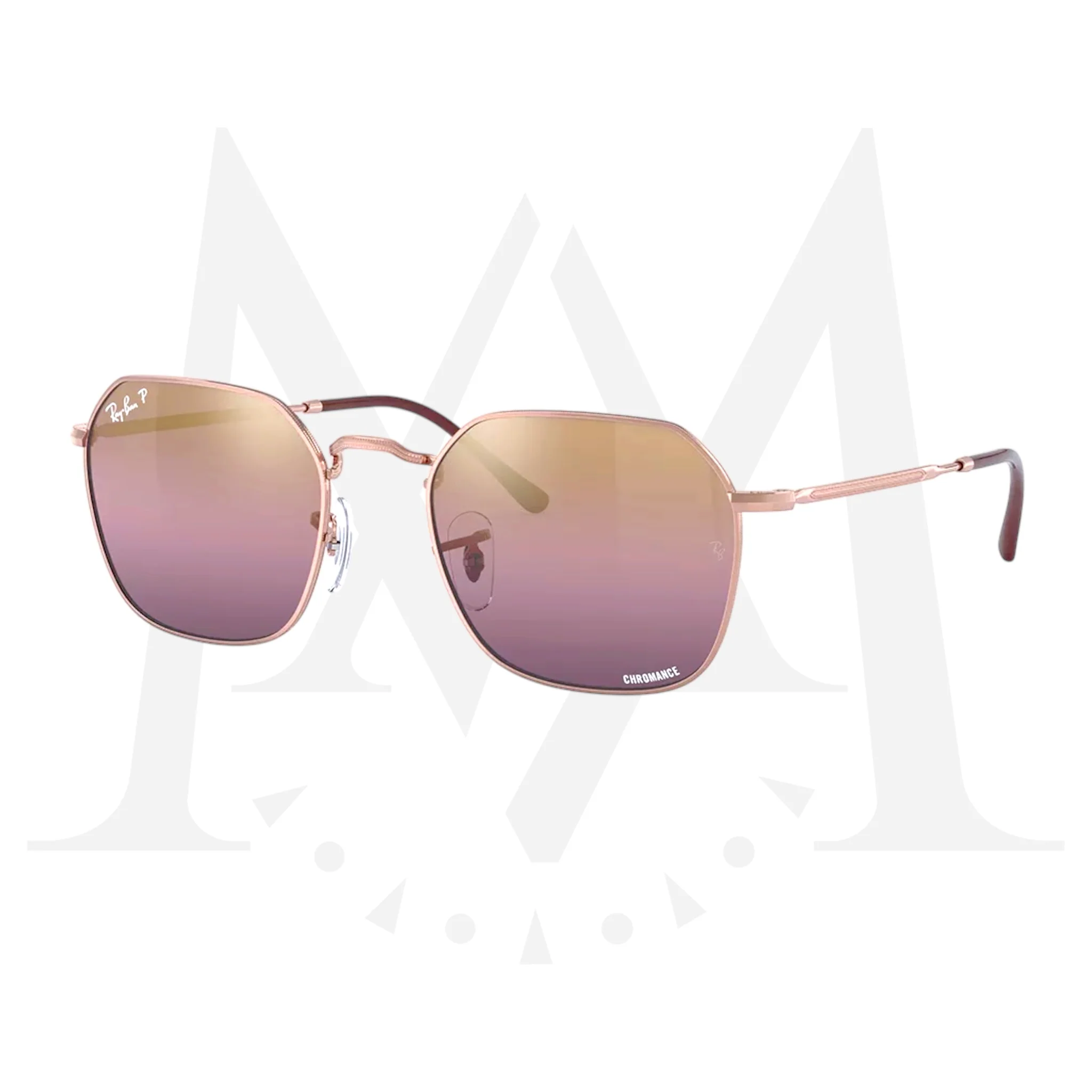 Lentes Ray Ban RB3548N Hexagonal Flat Lenses Violeta Polarizado