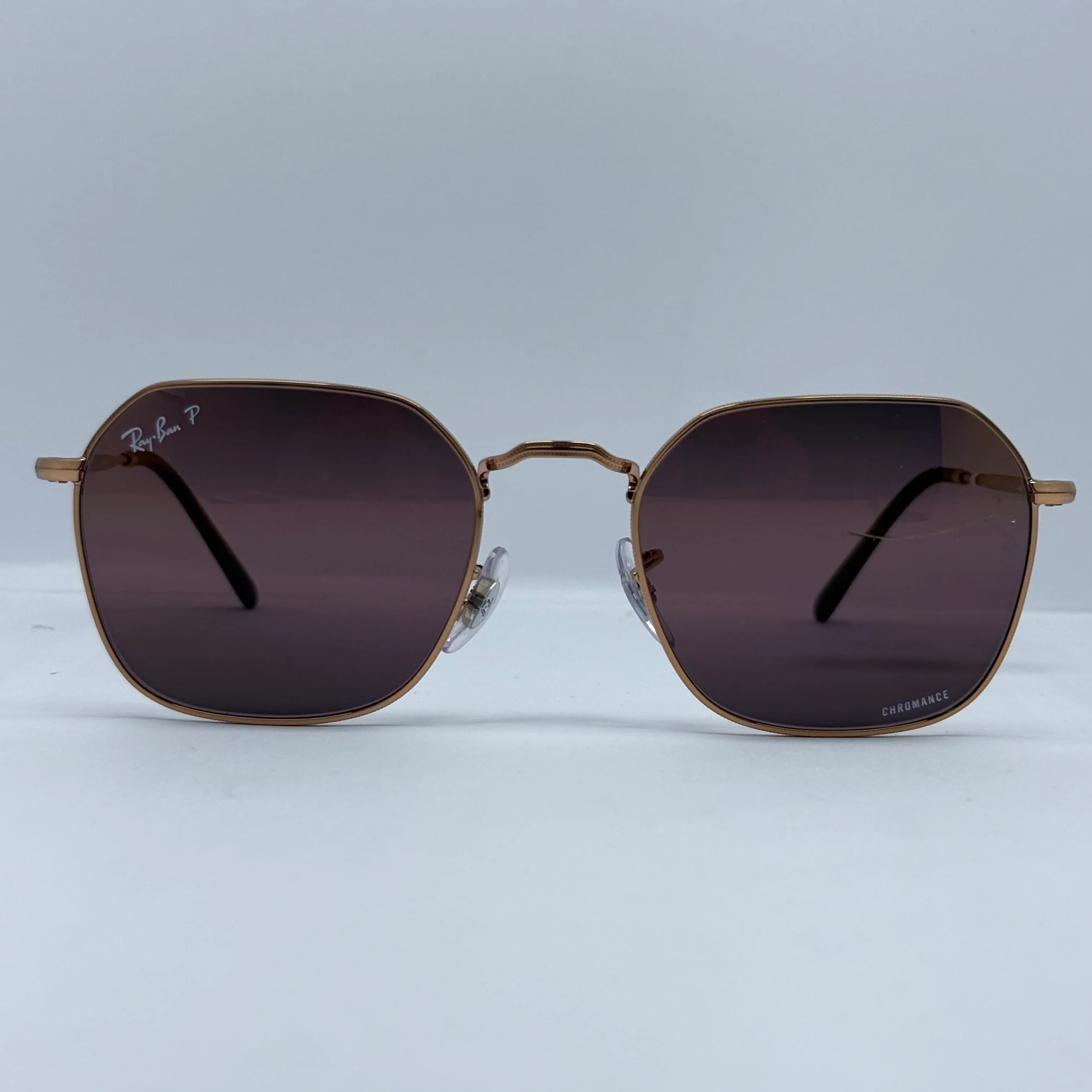 Lentes Ray Ban RB3548N Hexagonal Flat Lenses Violeta Polarizado - Image 3