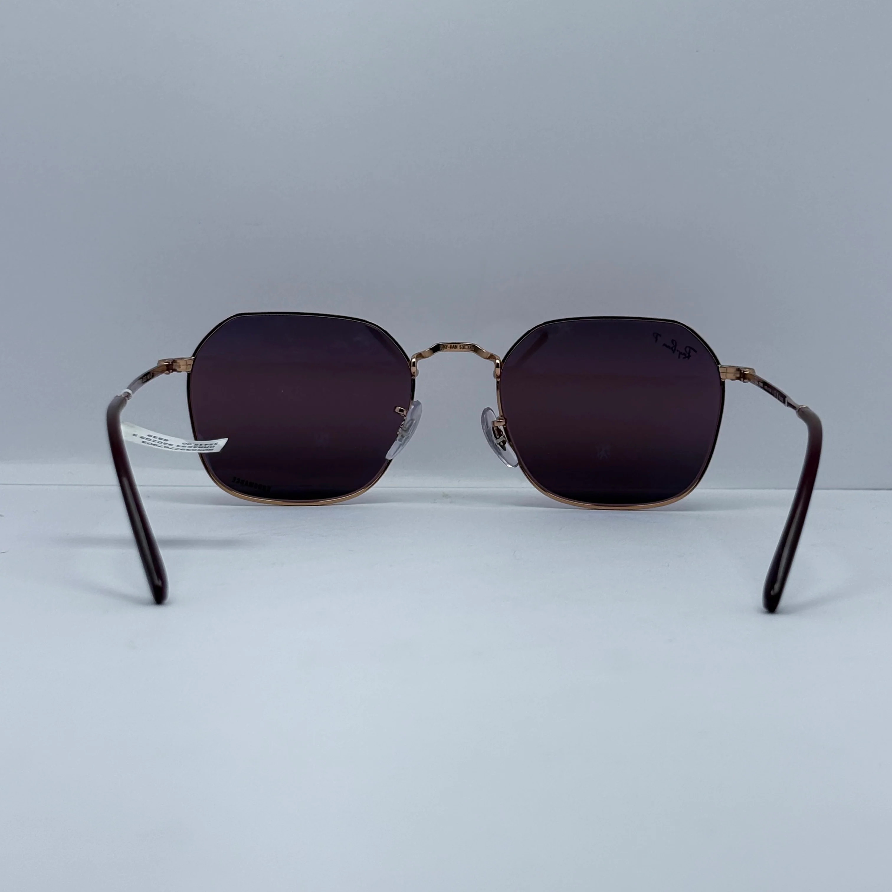 Lentes Ray Ban RB3548N Hexagonal Flat Lenses Violeta Polarizado - Image 5