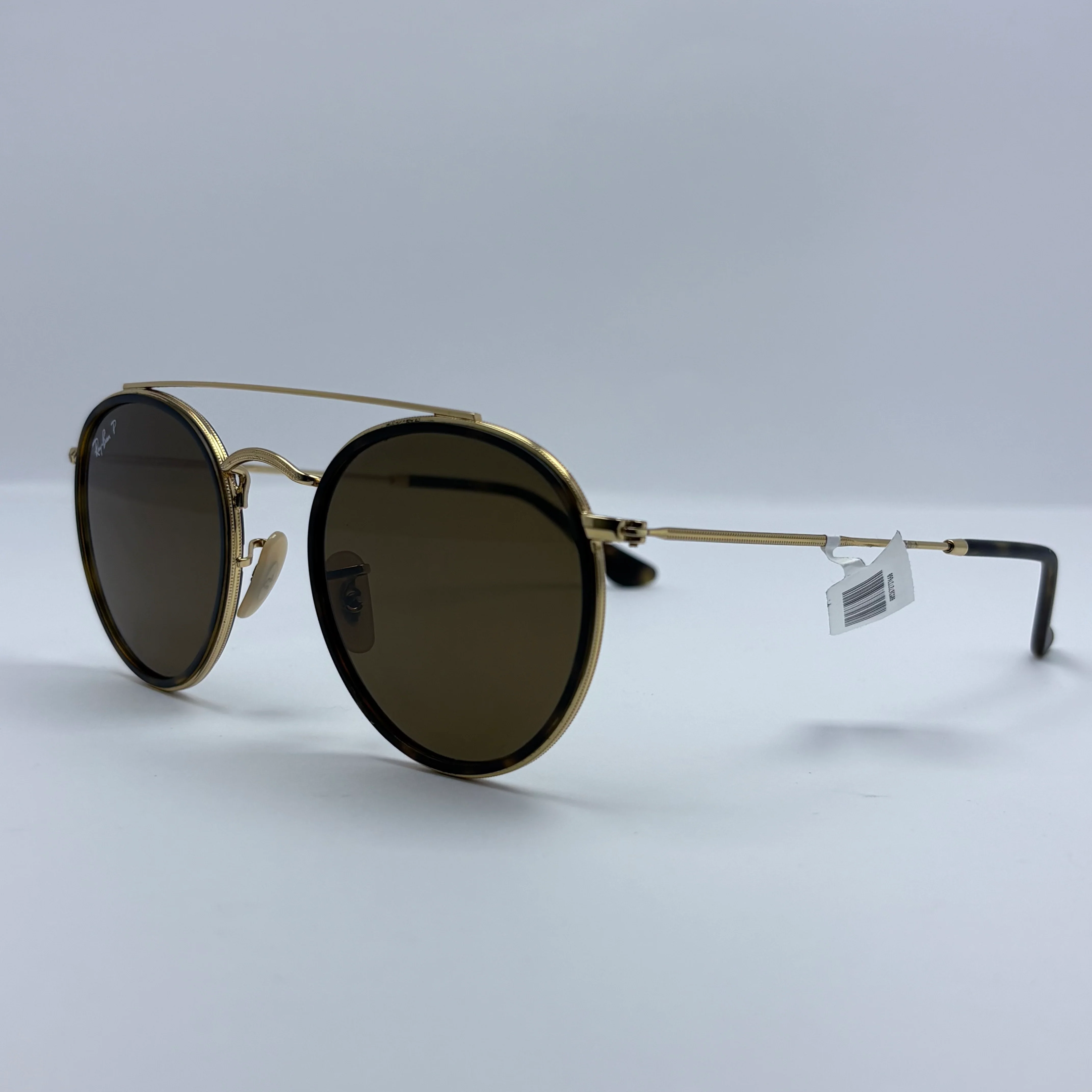 Lentes Ray Ban RB3647N Round Double Bridge Café Polarizados - Image 4