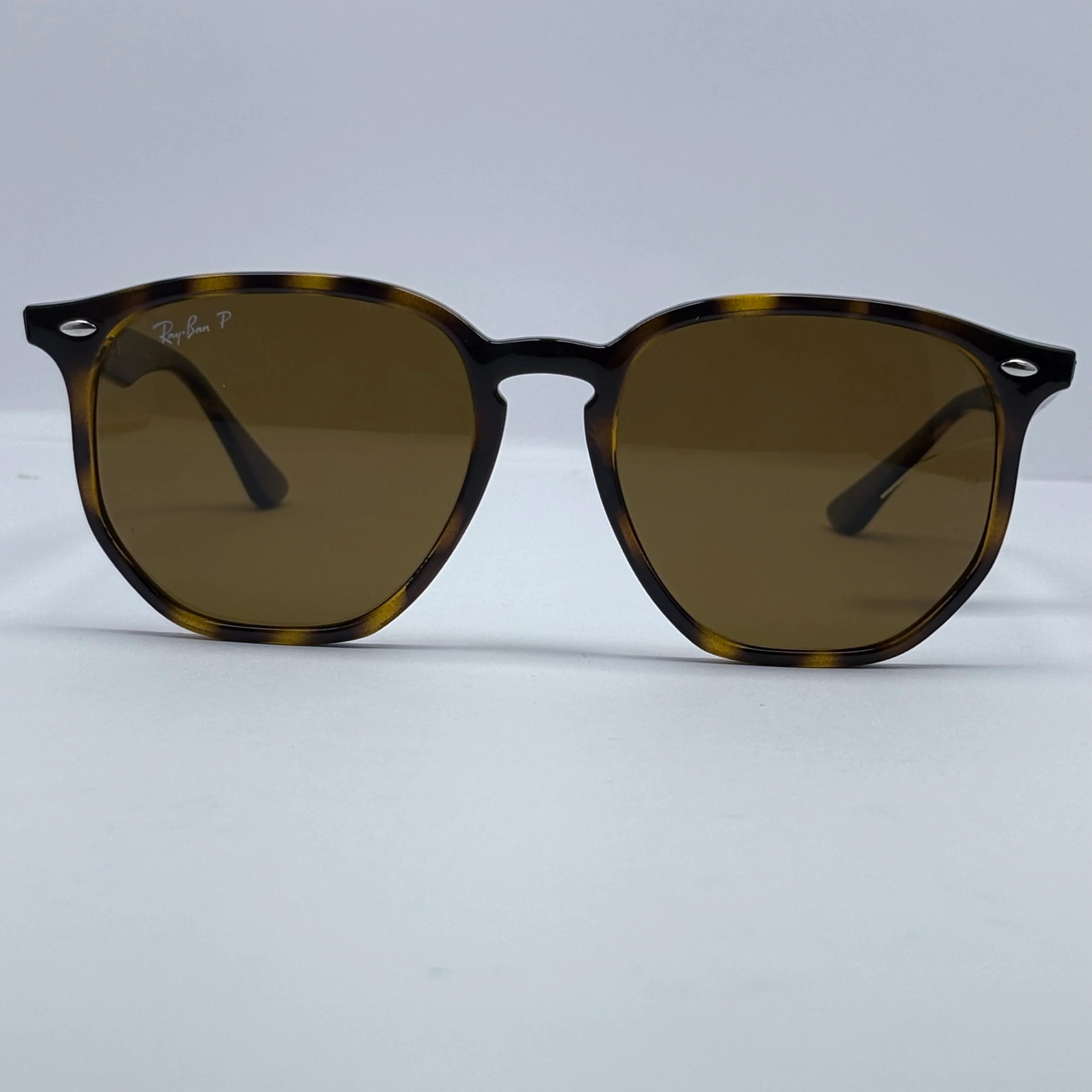 Lentes Ray Ban RB4306 Hexagonal Polarizados Marrón B-15 - Image 3