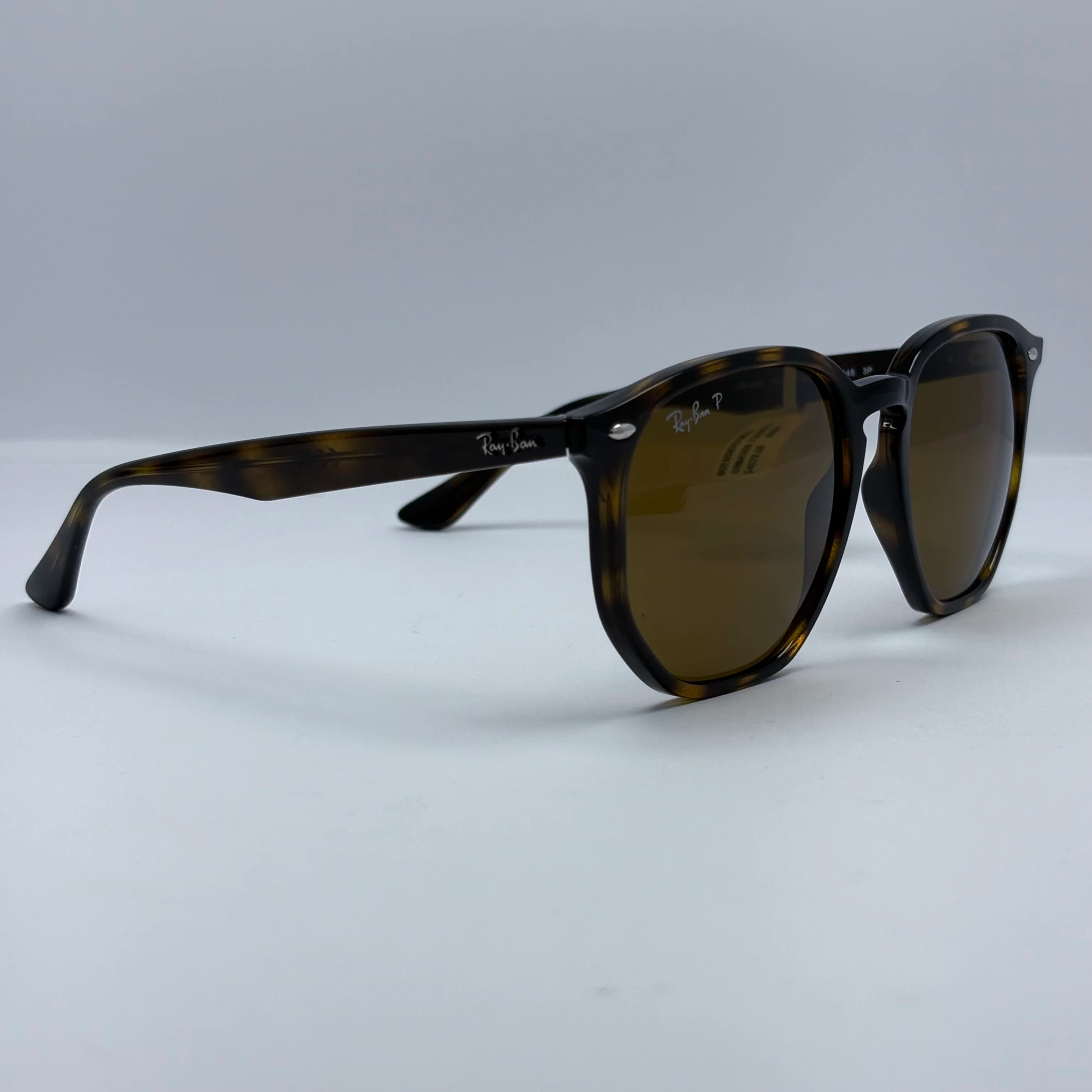 Lentes Ray Ban RB4306 Hexagonal Polarizados Marrón B-15 - Image 6