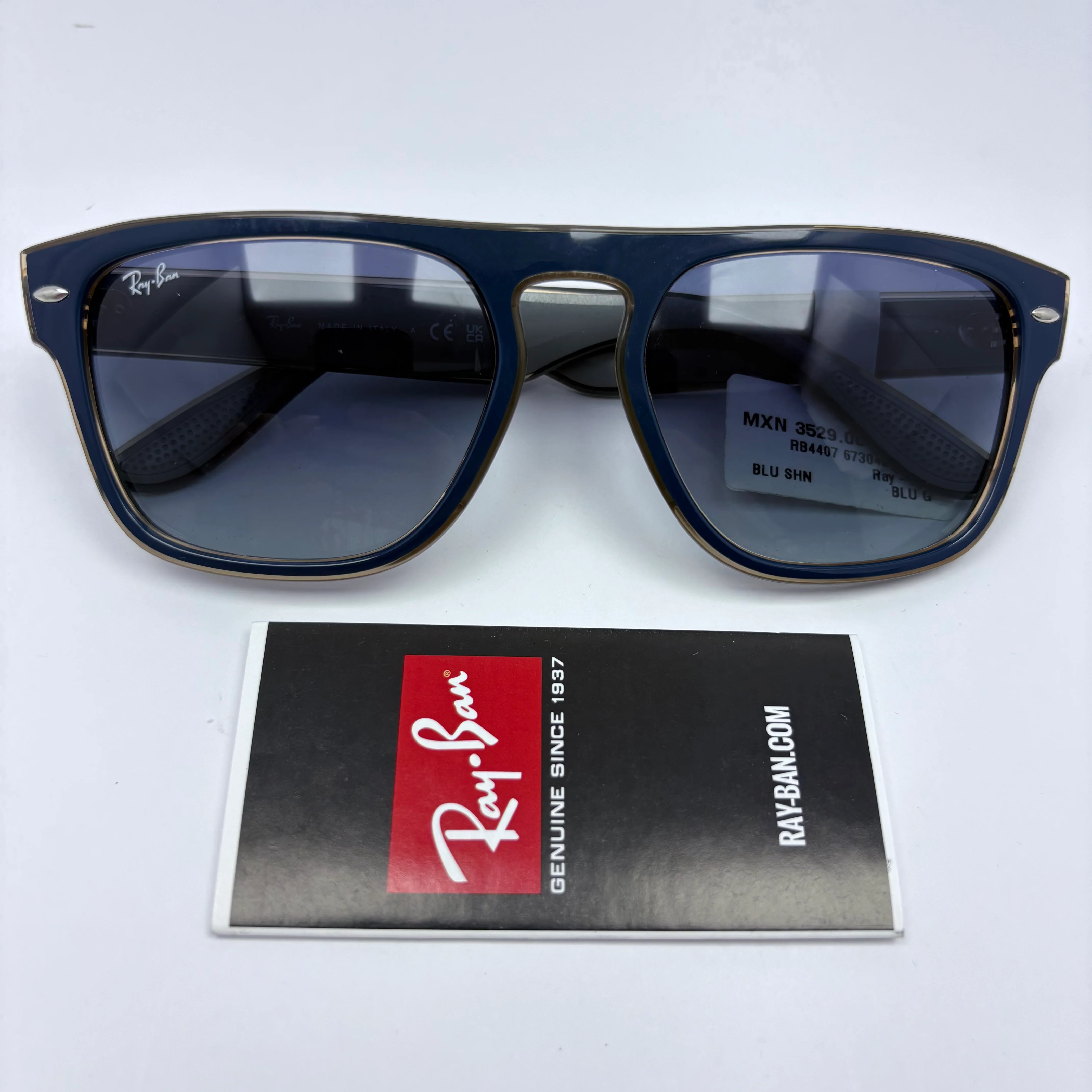 Lentes Ray Ban RB4407 Clubmaster Blue G - Image 2