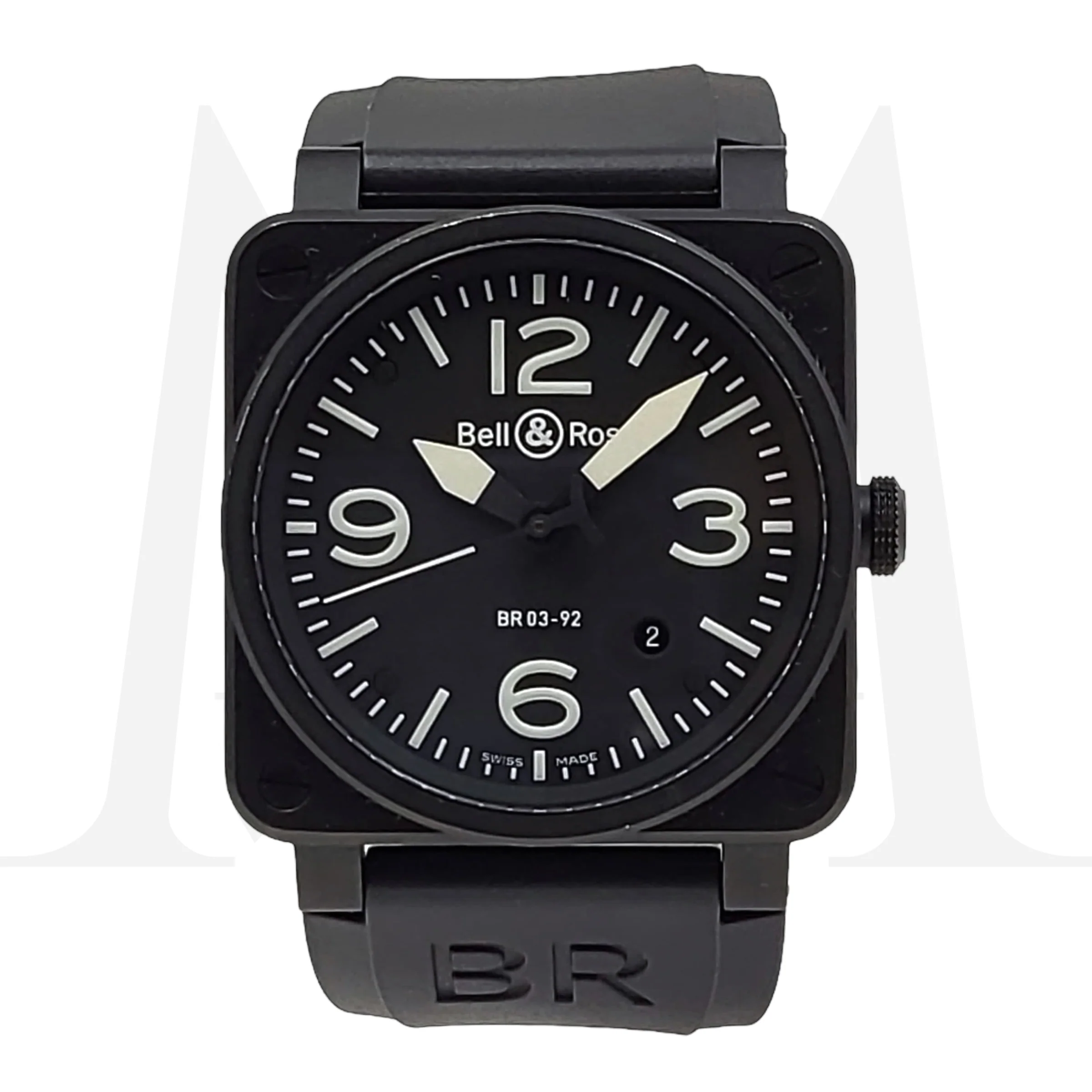 Reloj Bell & Ross BR 03-92 Aviation Negro Automático