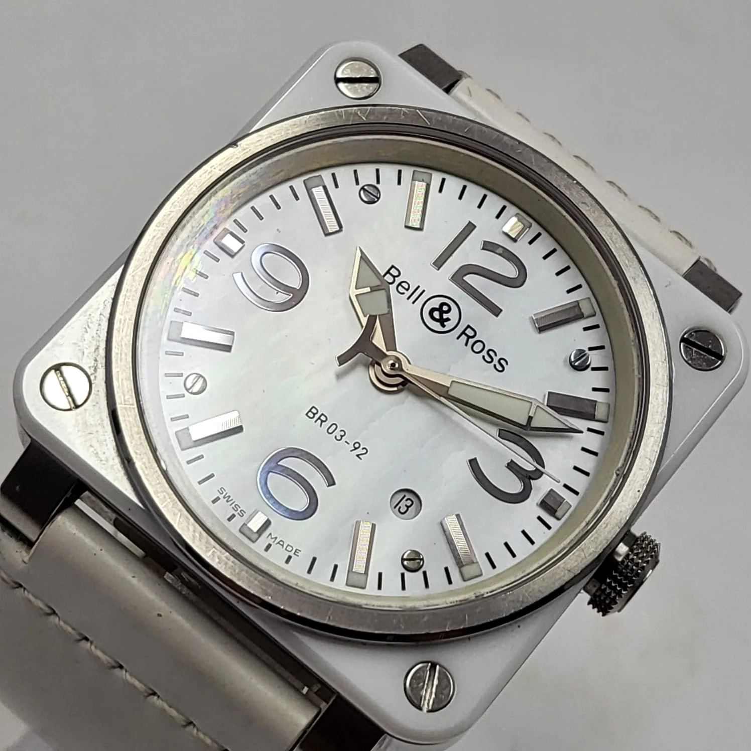 Reloj Bell & Ross Aviation BR 03-92 Blanco Automático - Image 4