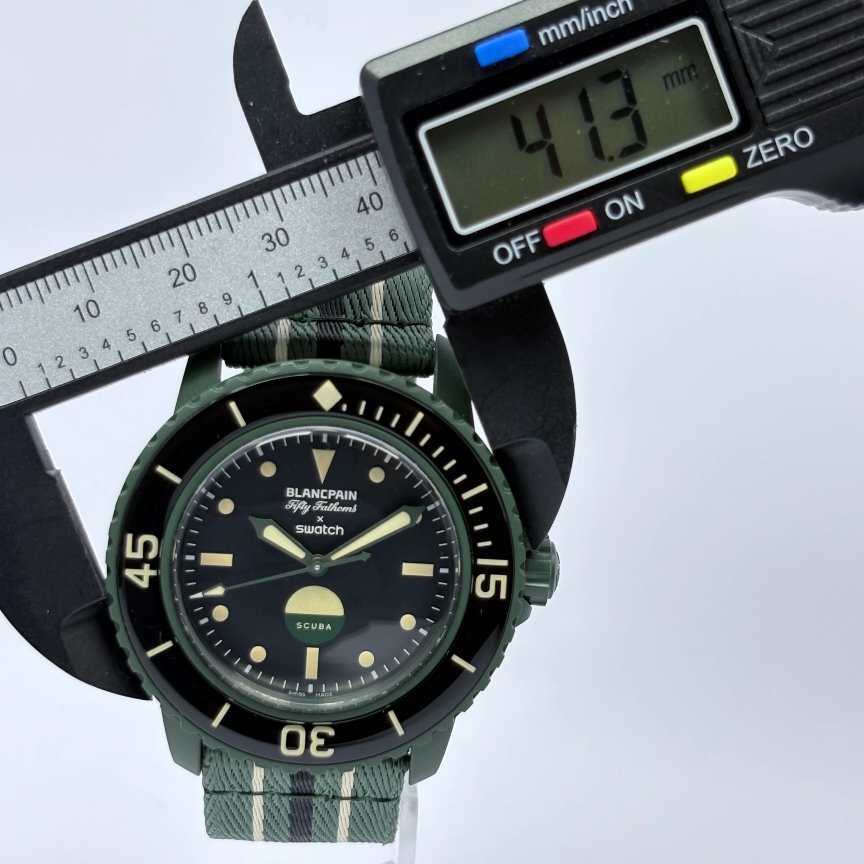 Reloj Blancpain x Swatch Scuba Fifty Fathoms Green Automático | JY - Image 11