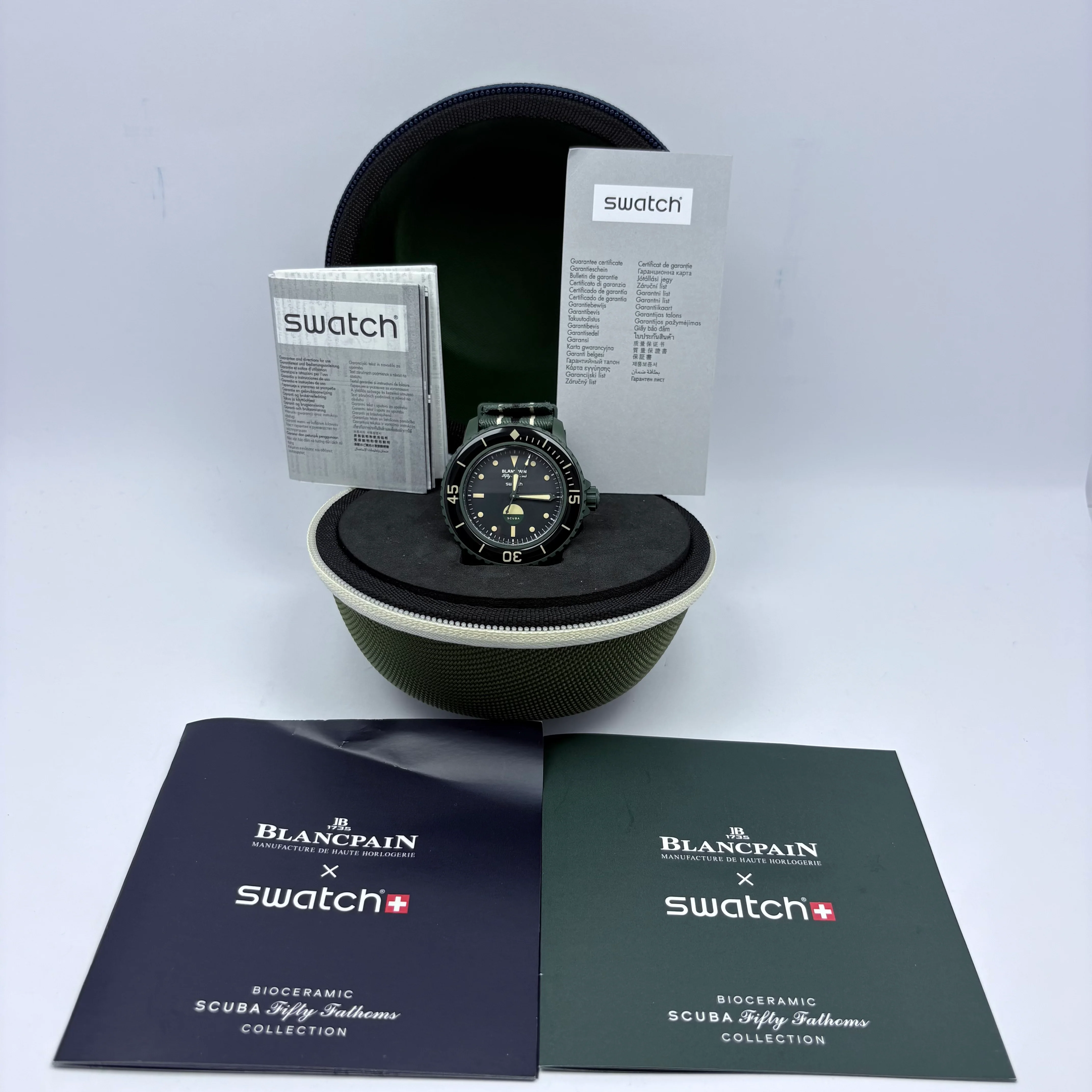 Reloj Blancpain x Swatch Scuba Fifty Fathoms Green Automático | JY - Image 2