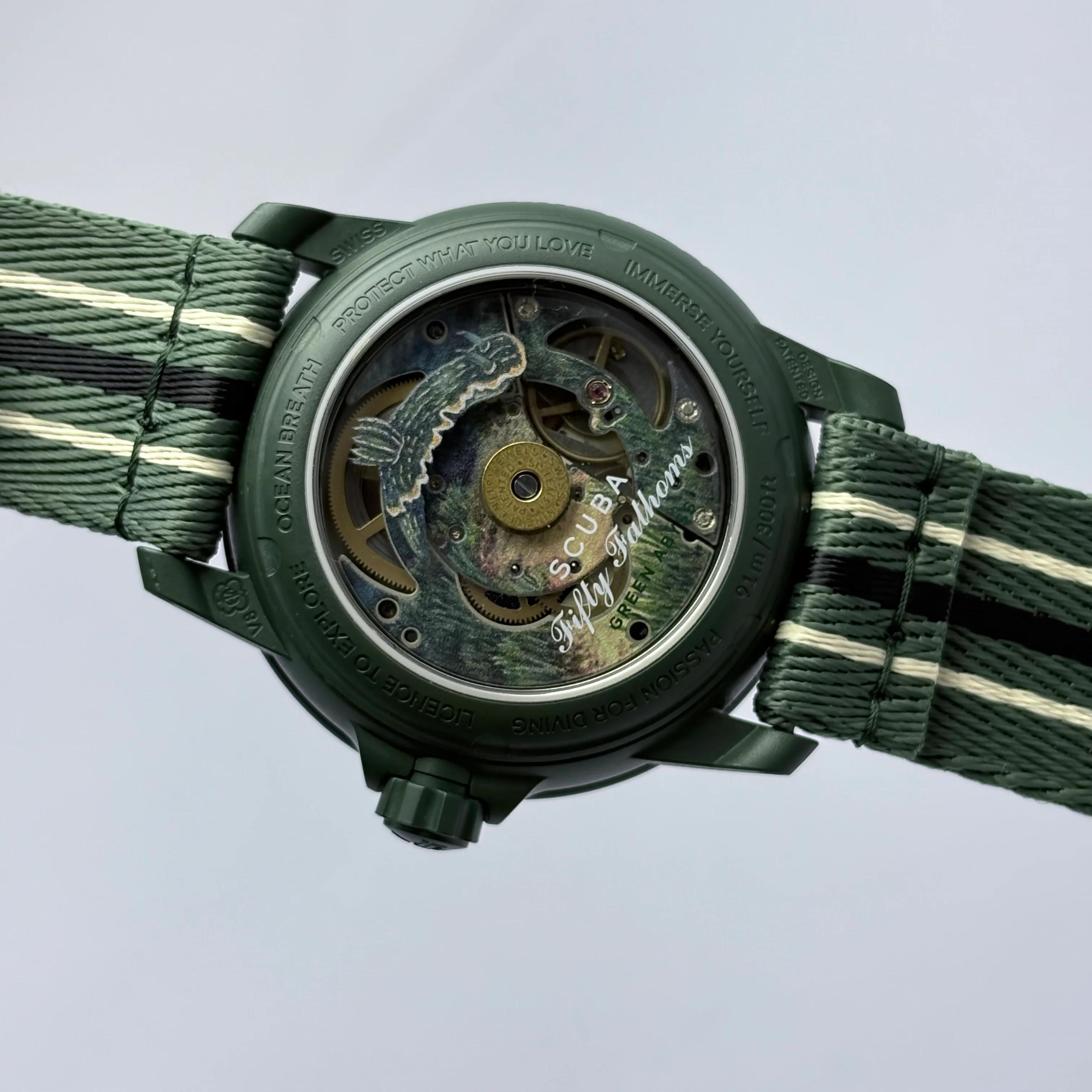 Reloj Blancpain x Swatch Scuba Fifty Fathoms Green Automático | JY - Image 8