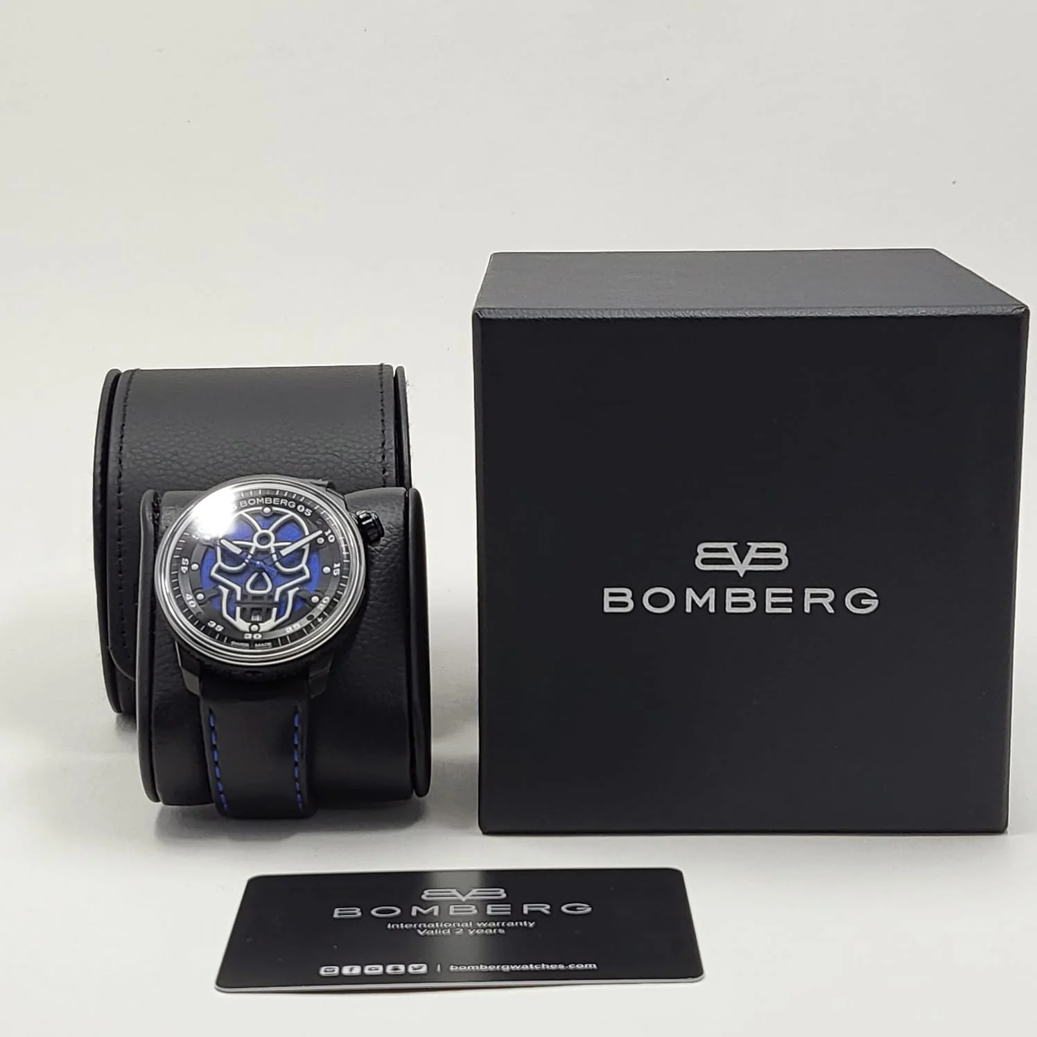 Reloj Bomberg BB-01 Skull Blue Automático - Image 3