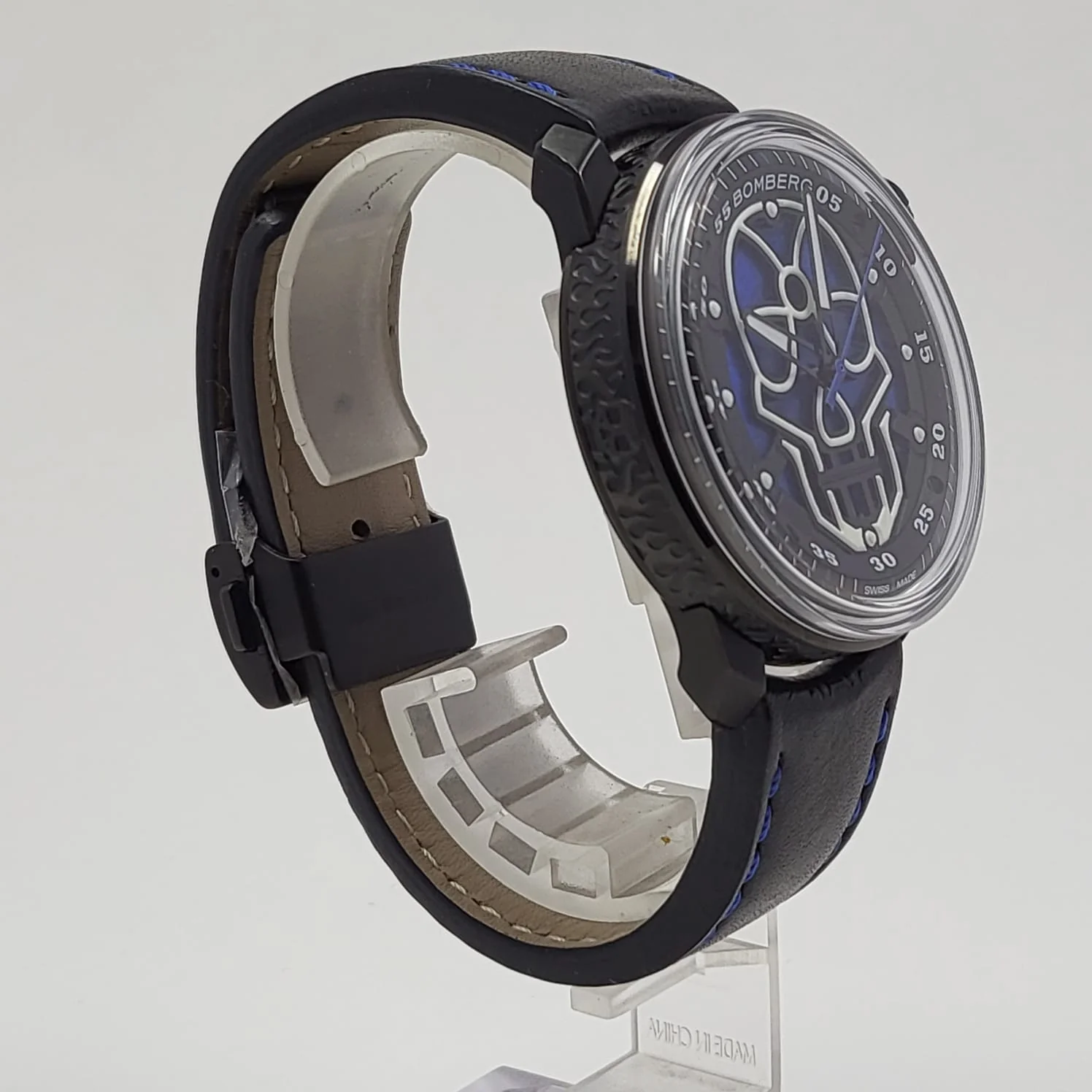 Reloj Bomberg BB-01 Skull Blue Automático - Image 5