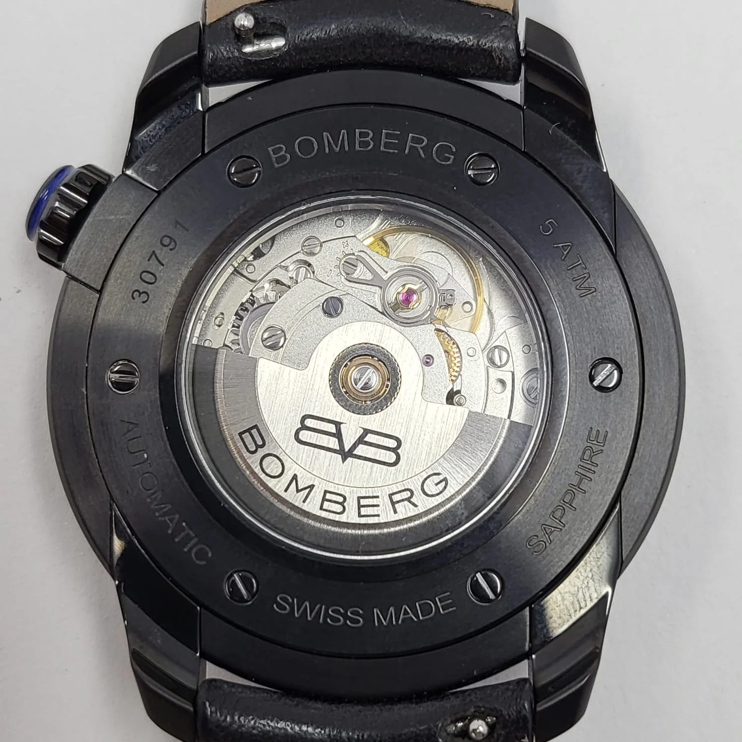 Reloj Bomberg BB-01 Skull Blue Automático - Image 8