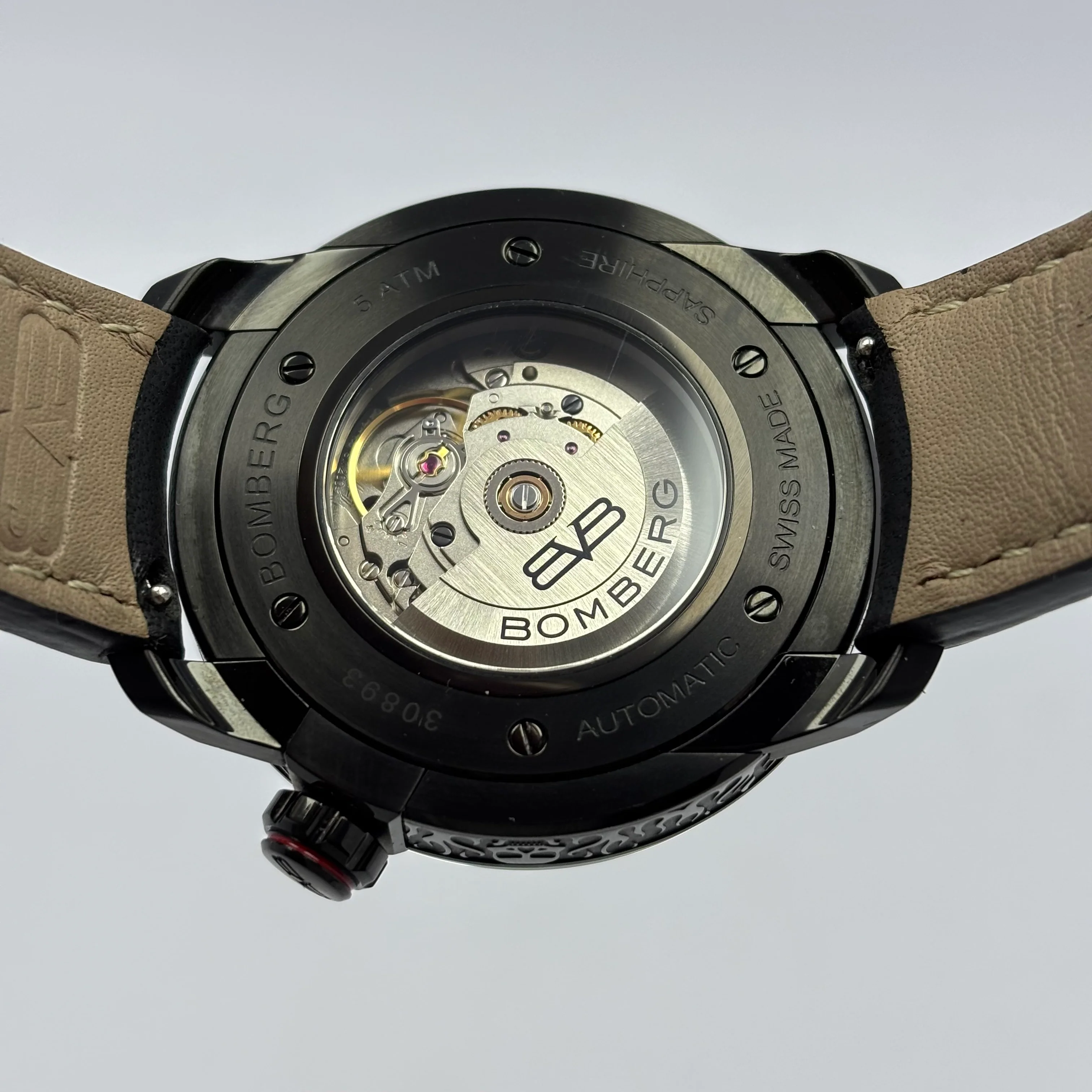 Reloj Bomberg BB-01 Skull Red Automático l LT - Image 8