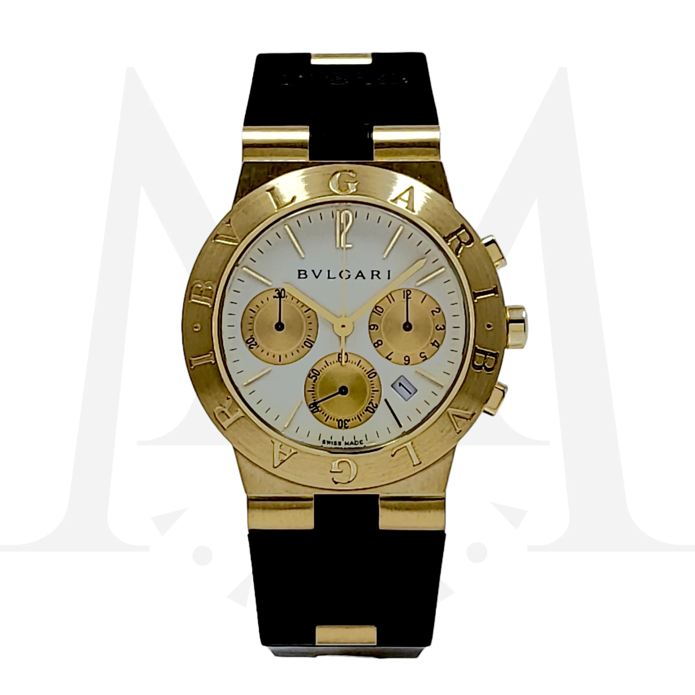Reloj Bvlgari Diagono Oro 18k Cronografo Quartz