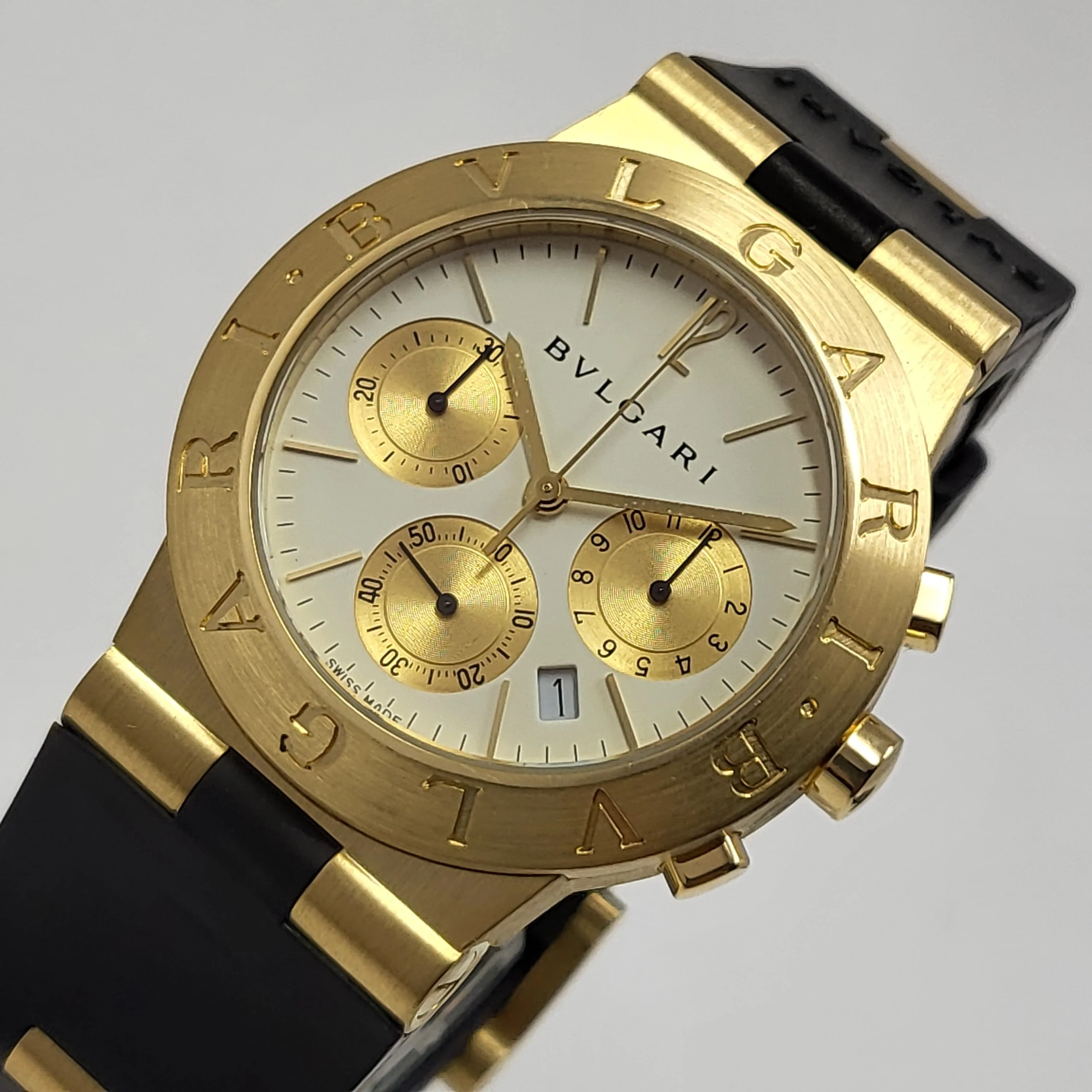 Reloj Bvlgari Diagono Oro 18k Cronografo Quartz - Image 2