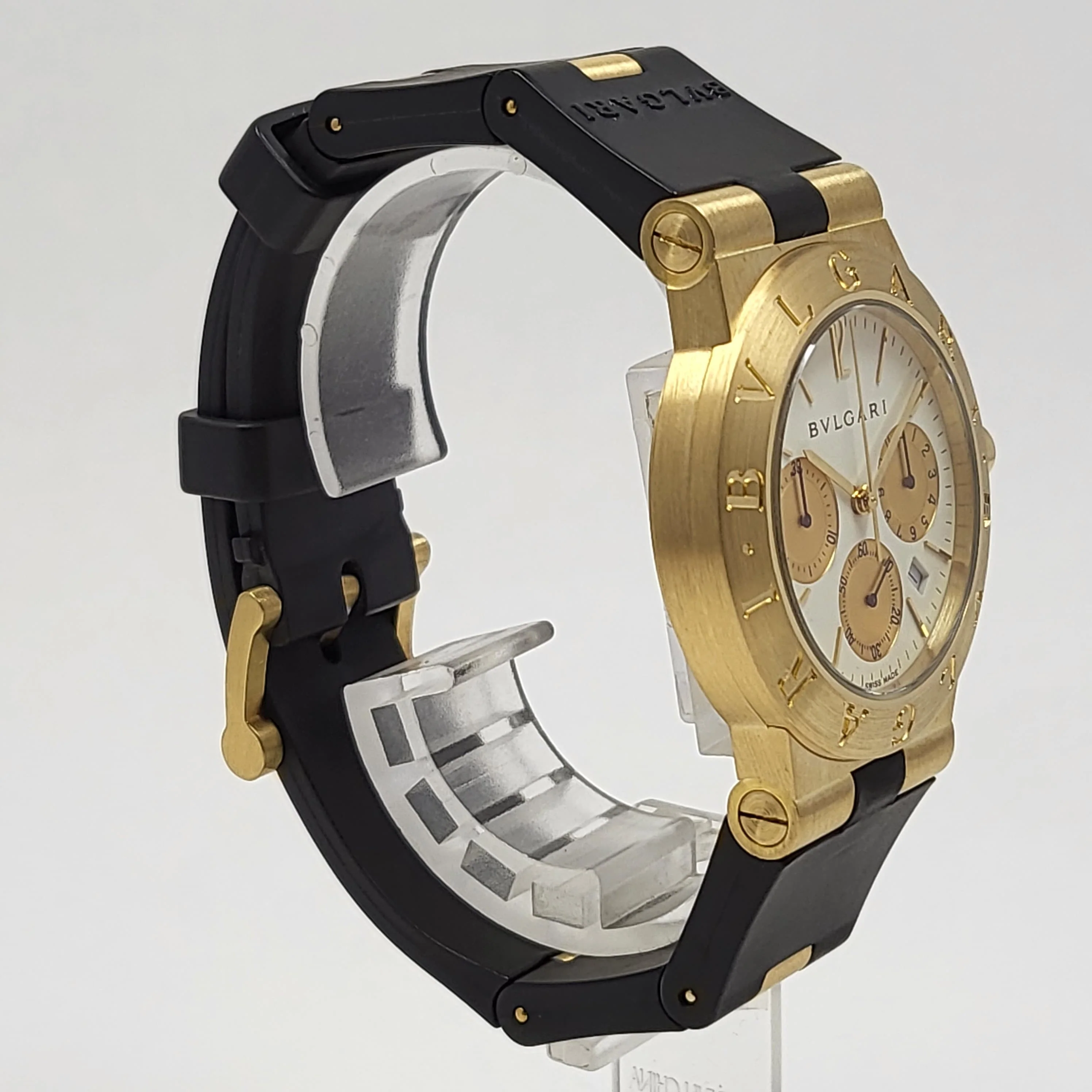 Reloj Bvlgari Diagono Oro 18k Cronografo Quartz - Image 3