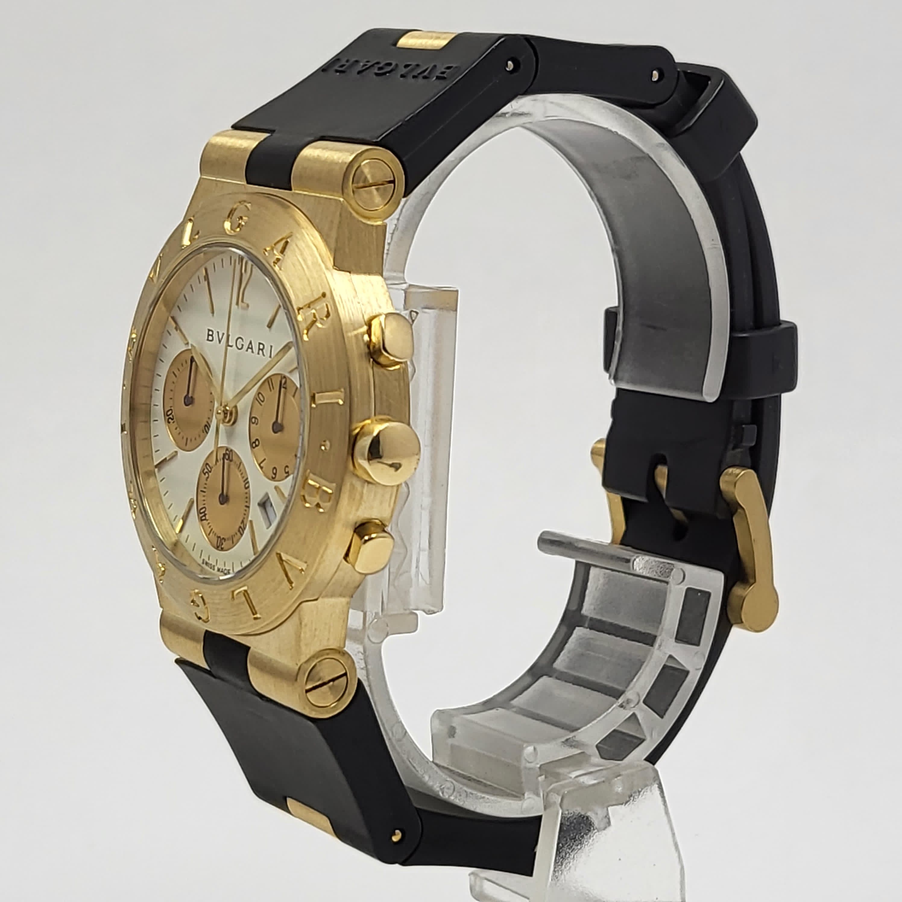 Reloj Bvlgari Diagono Oro 18k Cronografo Quartz - Image 5