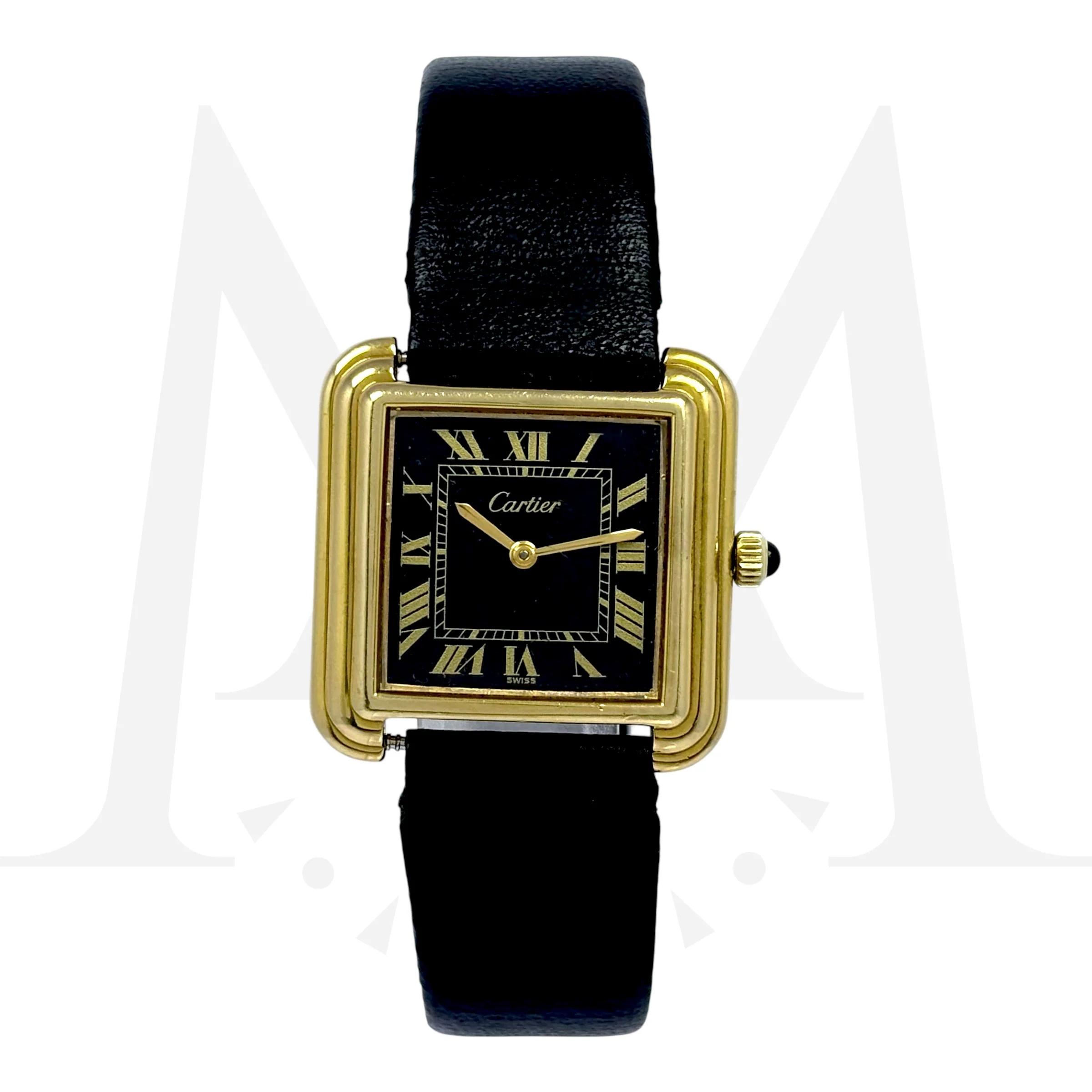 Reloj Cartier Tank stepped Cuerda manual