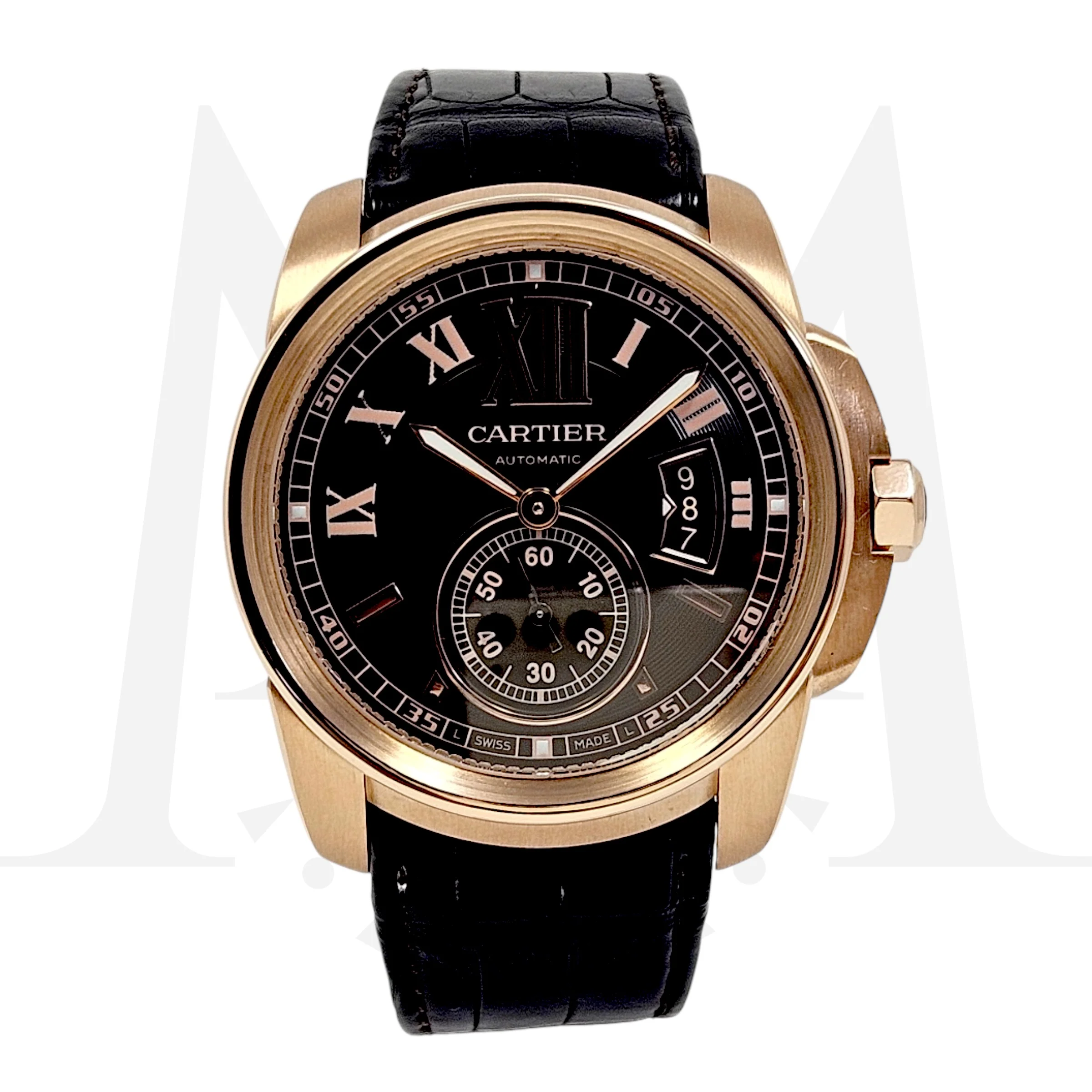 Reloj Cartier Calibre Oro Rosa 18k Automático