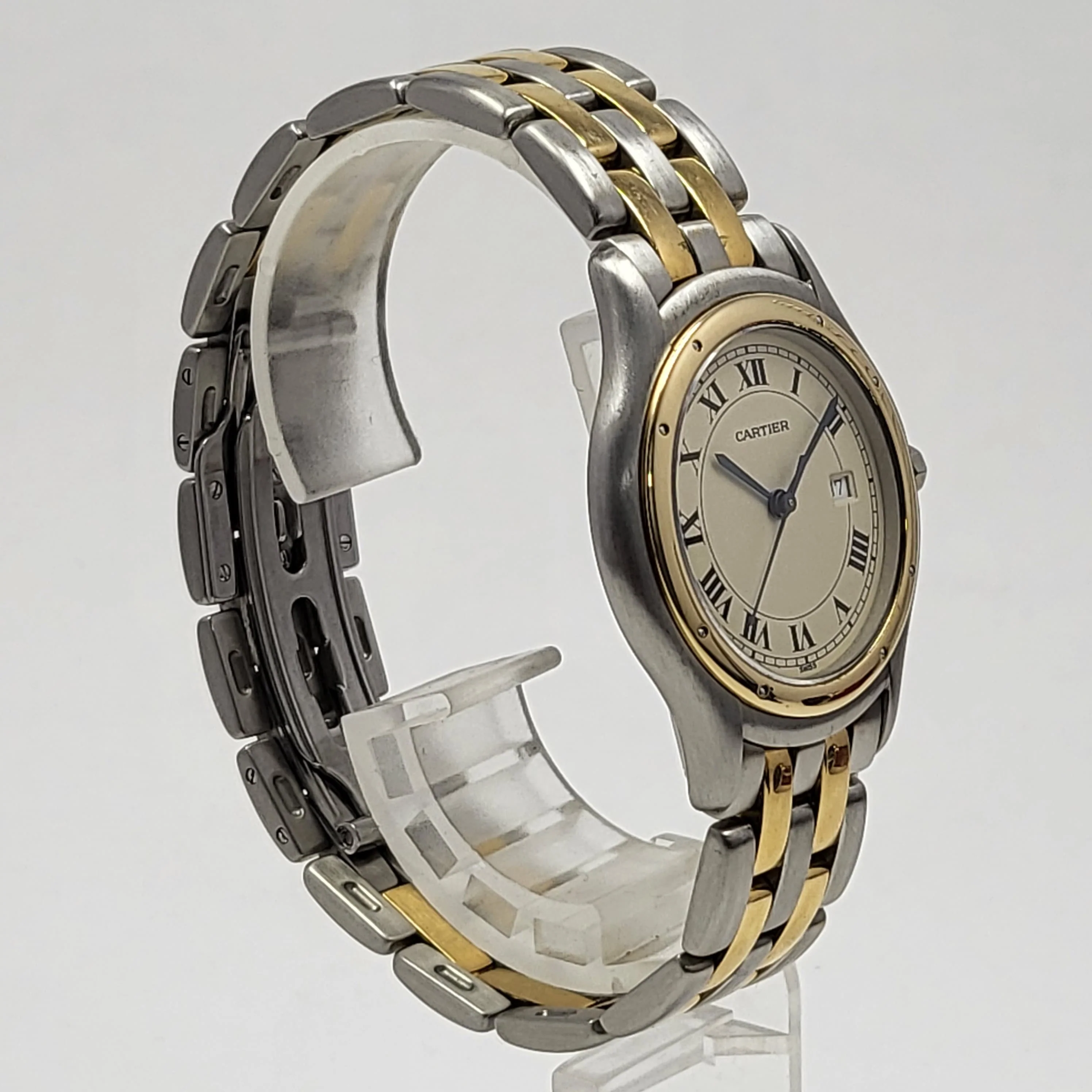 Reloj Cartier Cougar Oro 18k Acero 32mm Quartz - Image 5