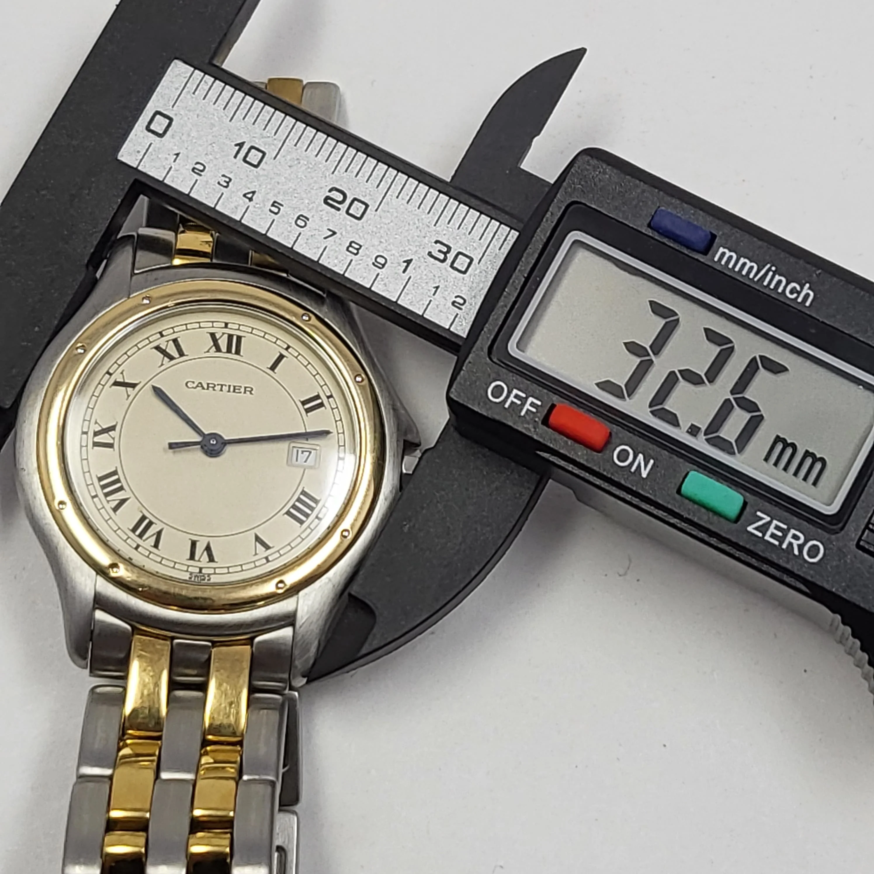 Reloj Cartier Cougar Oro 18k Acero 32mm Quartz - Image 6