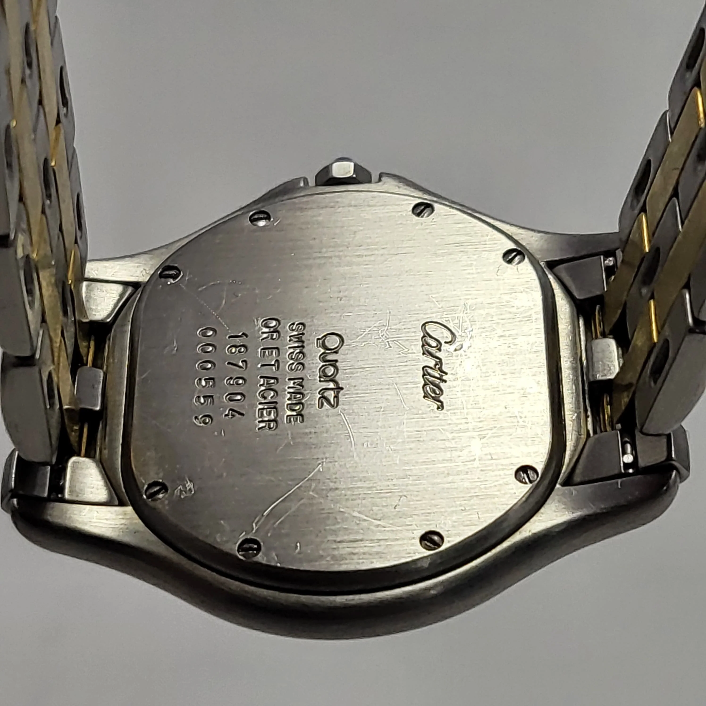 Reloj Cartier Cougar Oro 18k Acero 32mm Quartz - Image 7