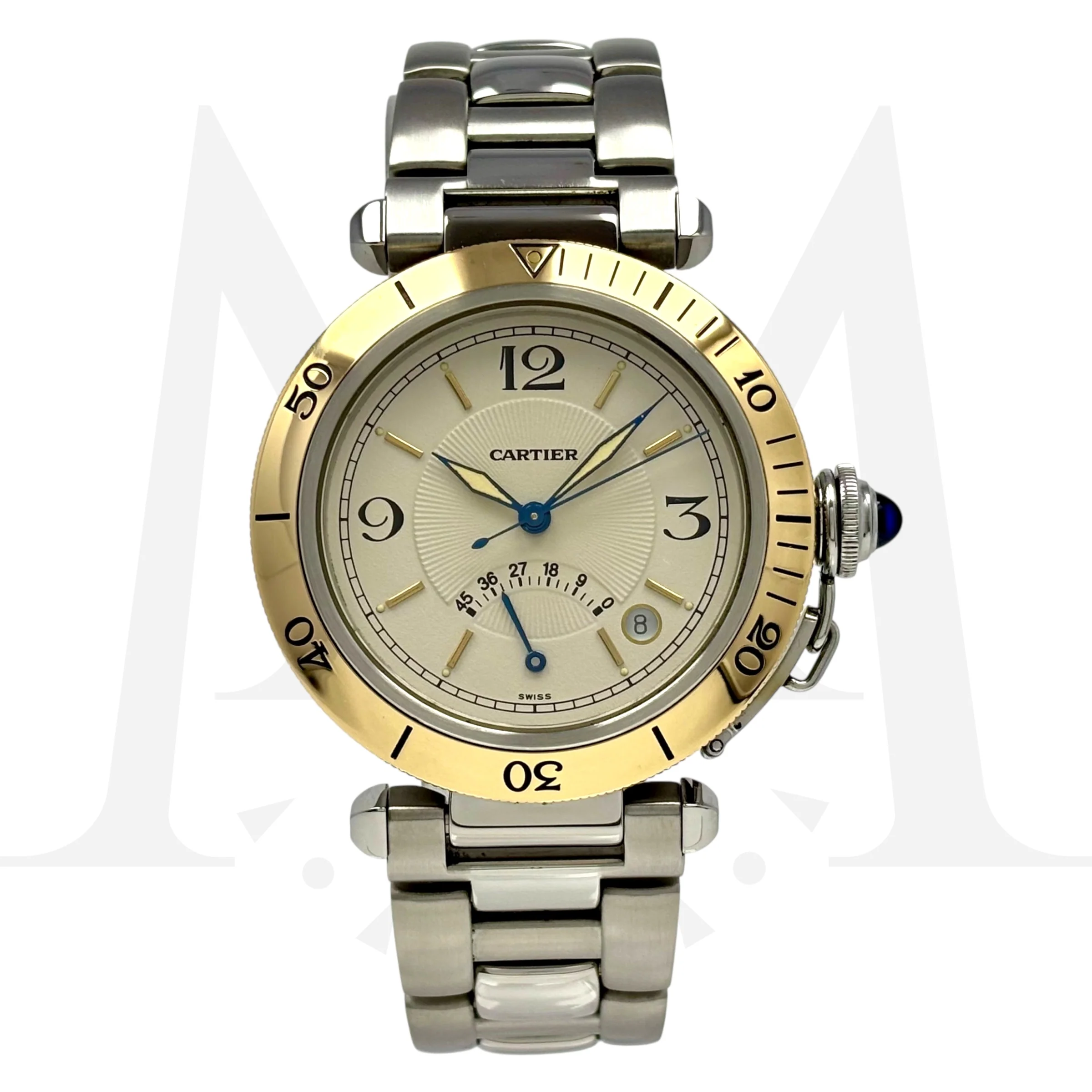 Reloj Cartier Pasha Oro Acero Automático 1033