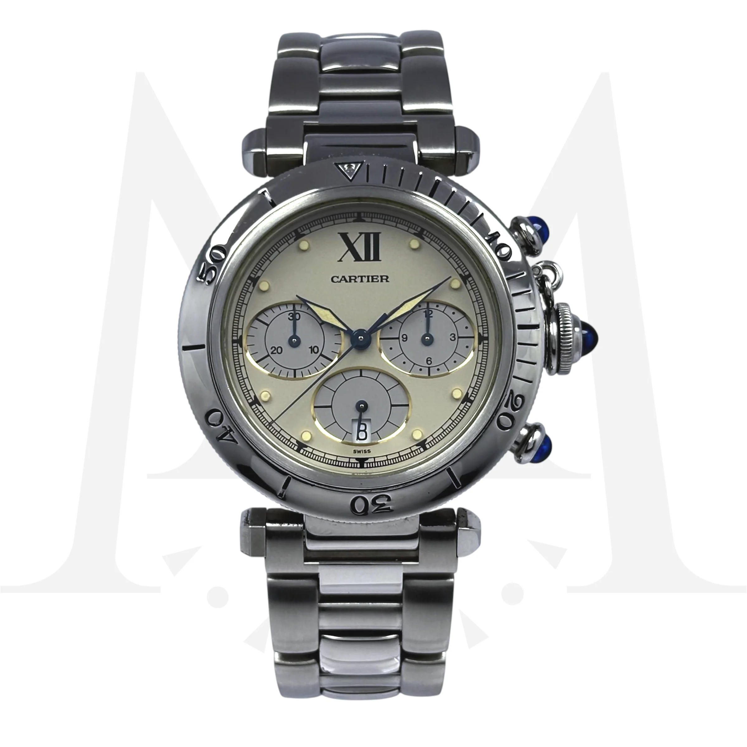 Reloj Cartier Pasha Cronógrafo Quartz 4030