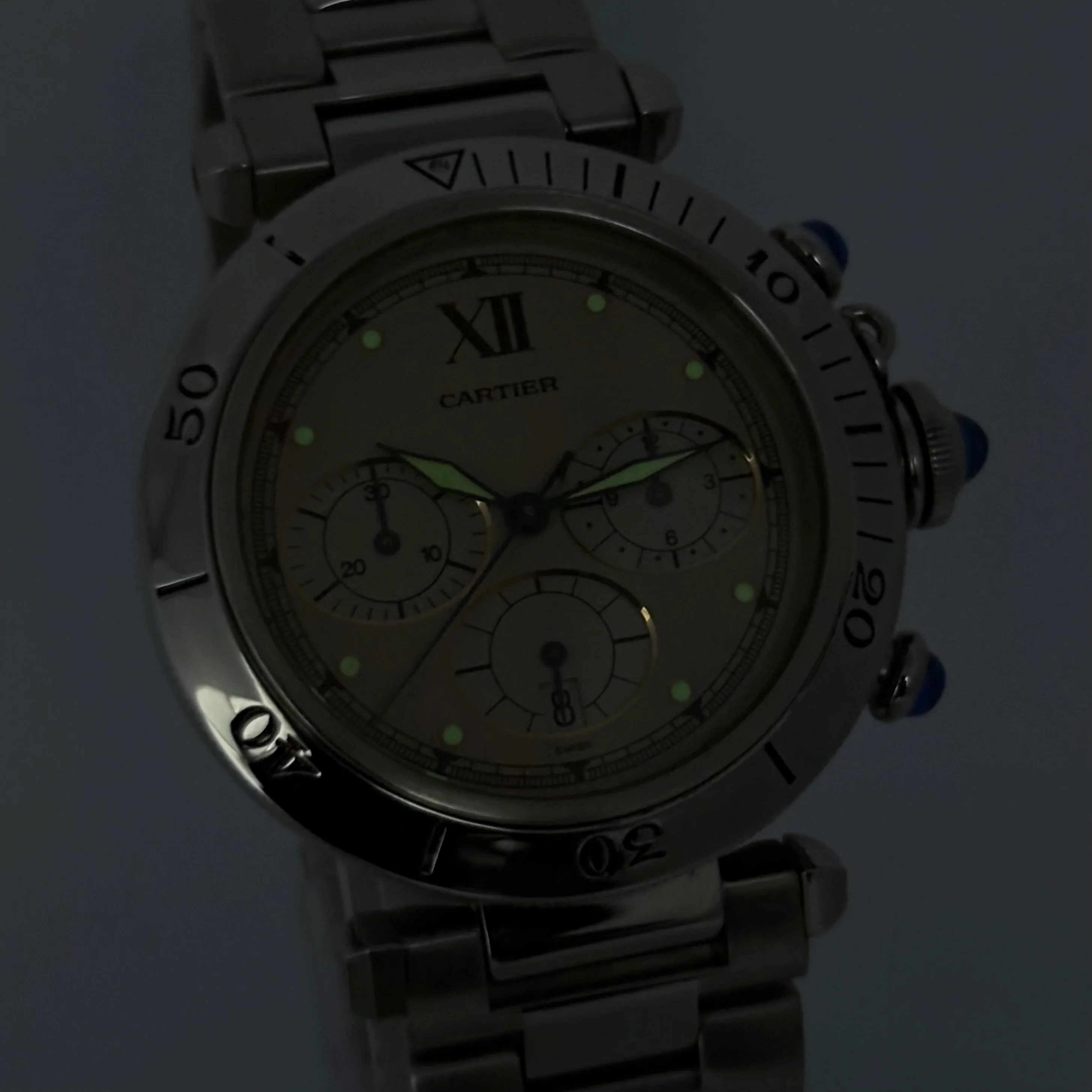 Reloj Cartier Pasha Cronógrafo Quartz 4030 - Image 2