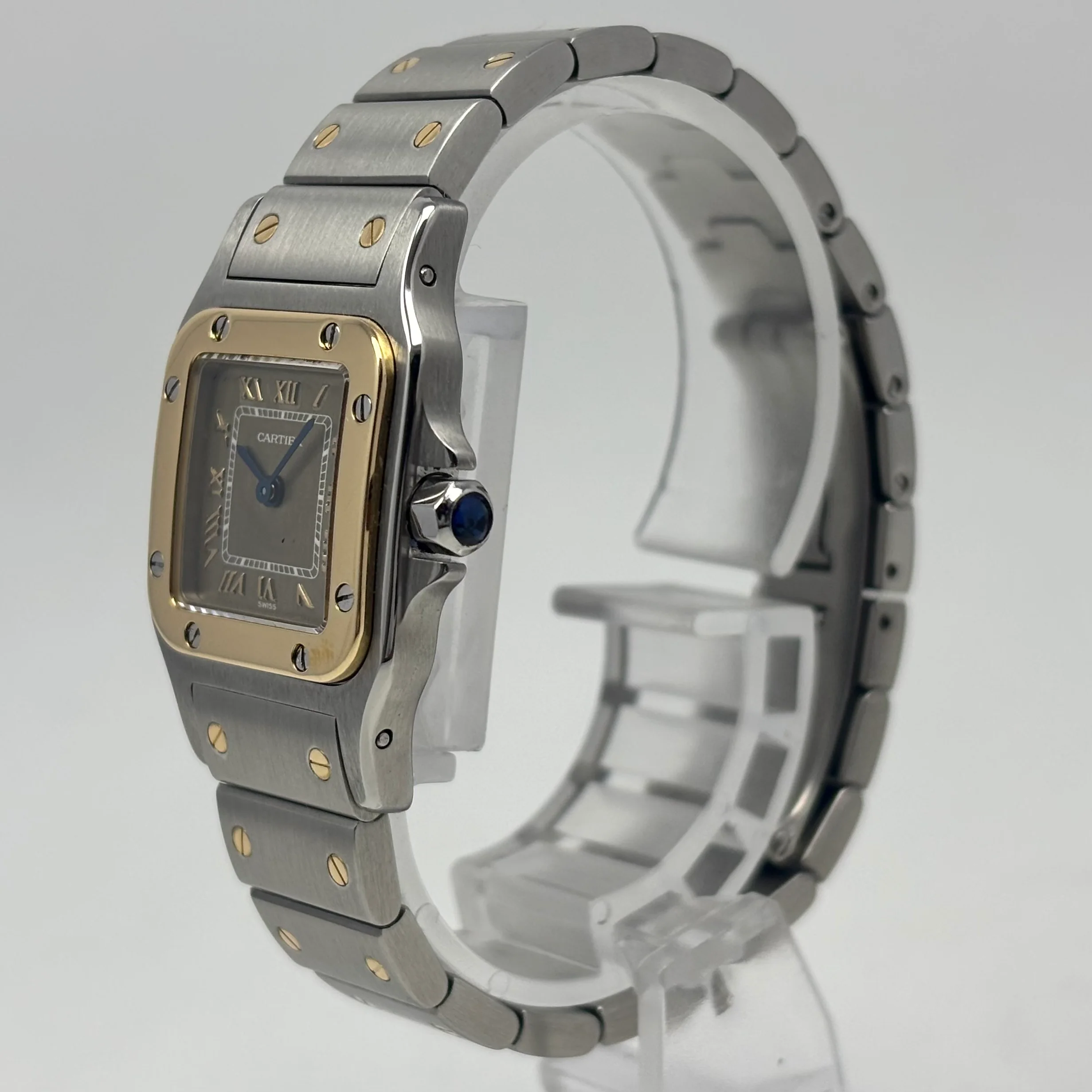 Reloj Cartier Santos Galbée Bronze Dial Quartz - Image 3