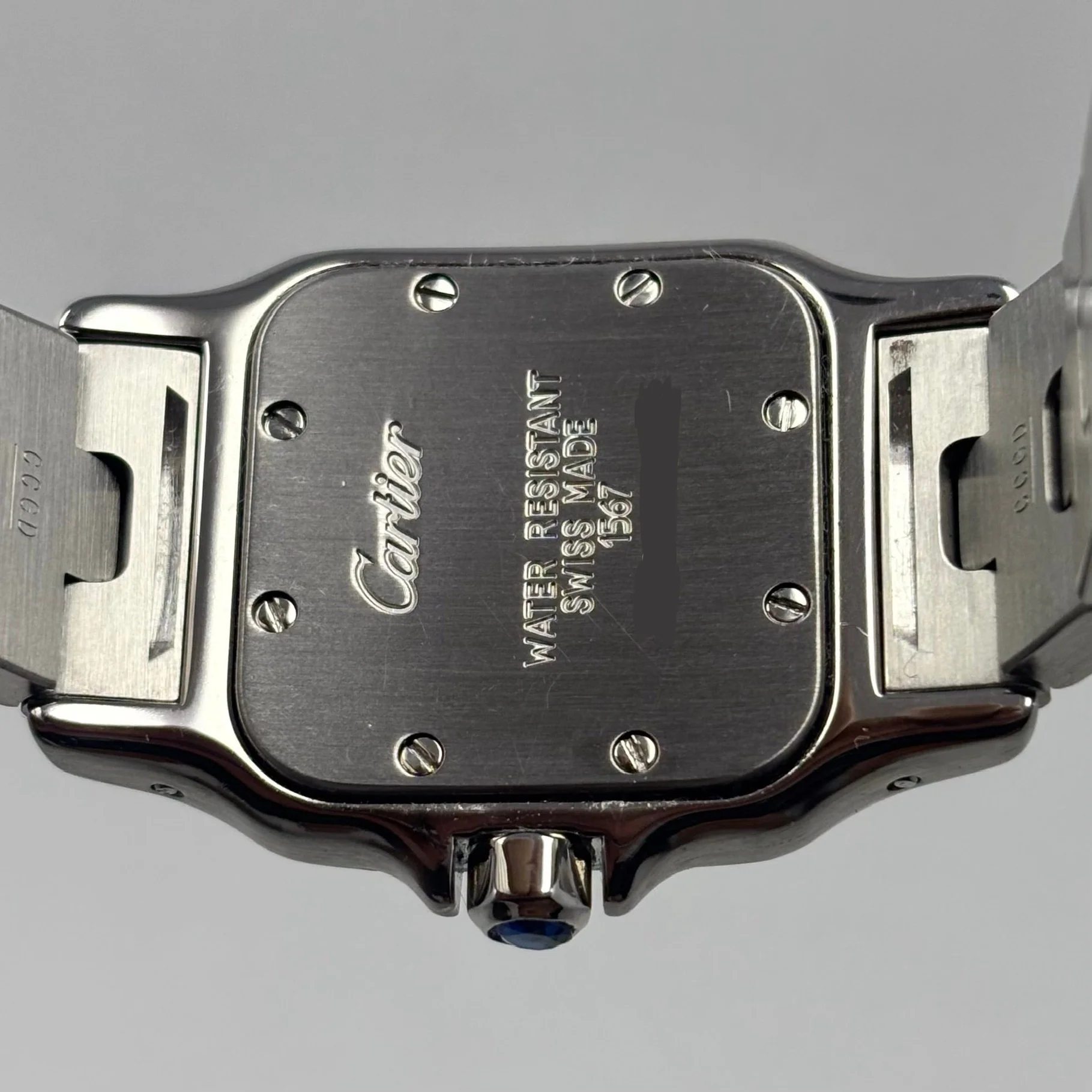 Reloj Cartier Santos Galbée Bronze Dial Quartz - Image 7