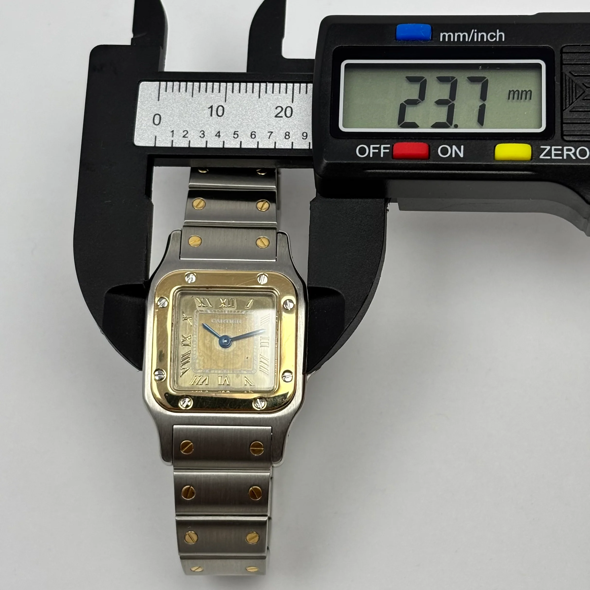 Reloj Cartier Santos Galbée Bronze Dial Quartz - Image 8