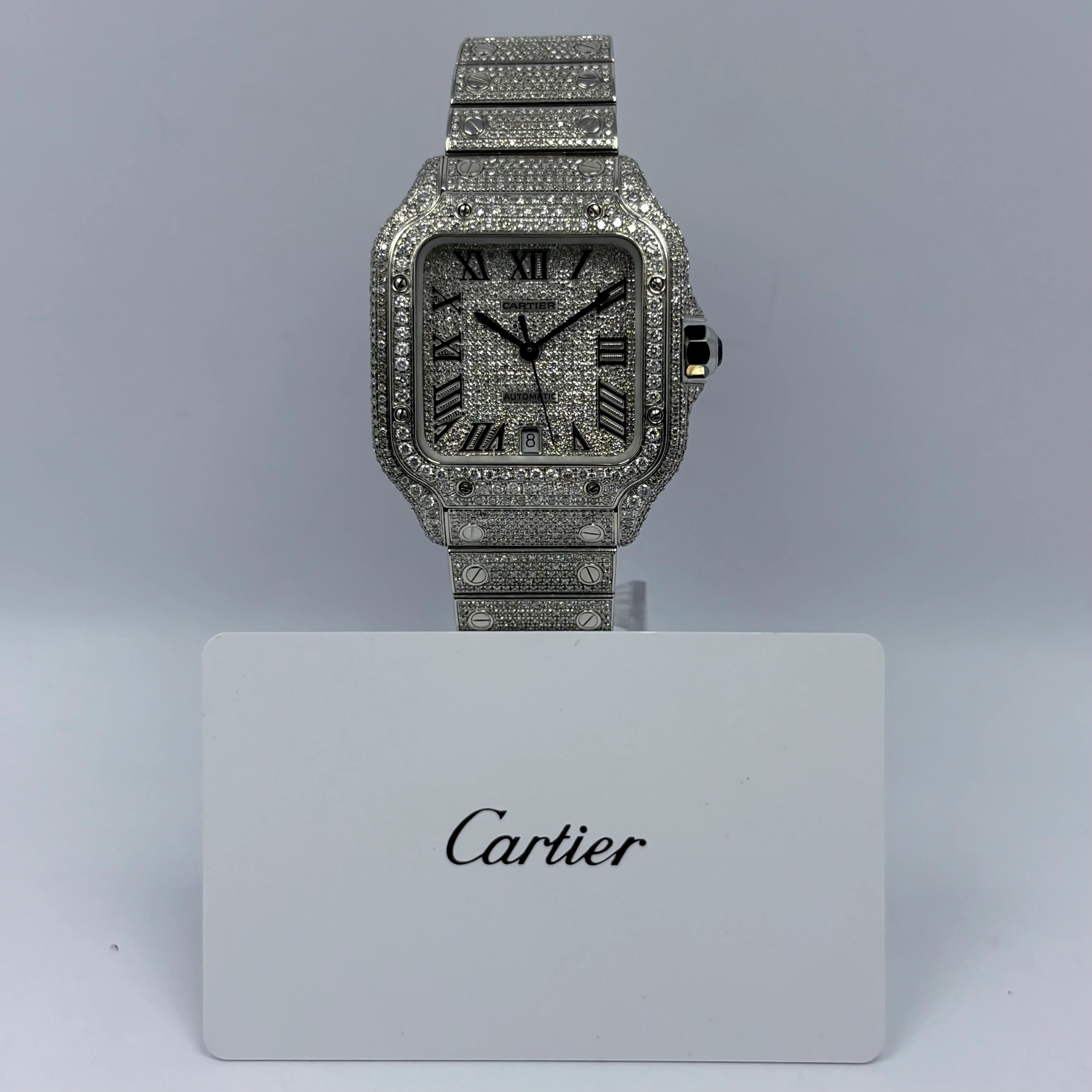 Reloj Cartier Santos Full Ice Automático - Image 2