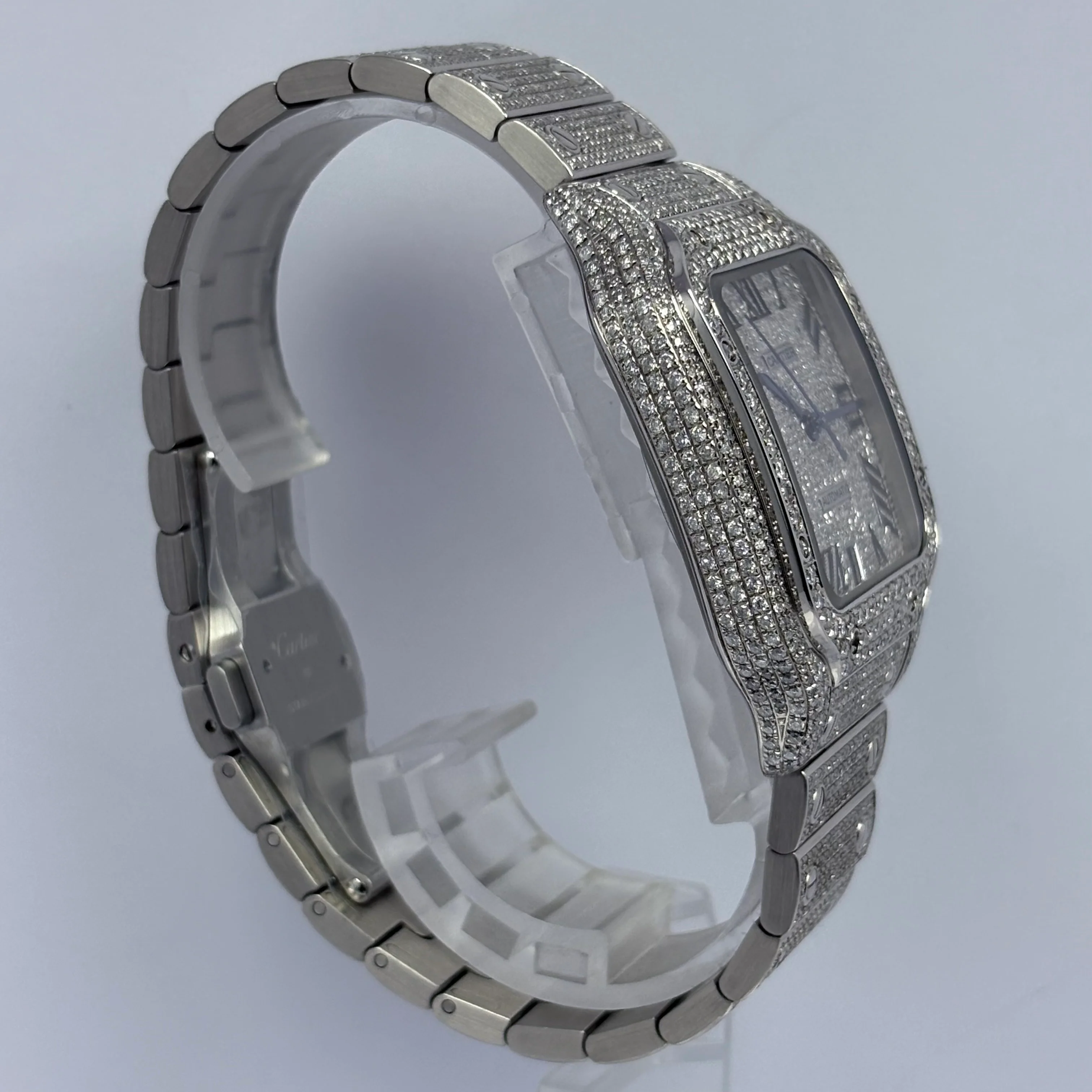 Reloj Cartier Santos Full Ice Automático - Image 6