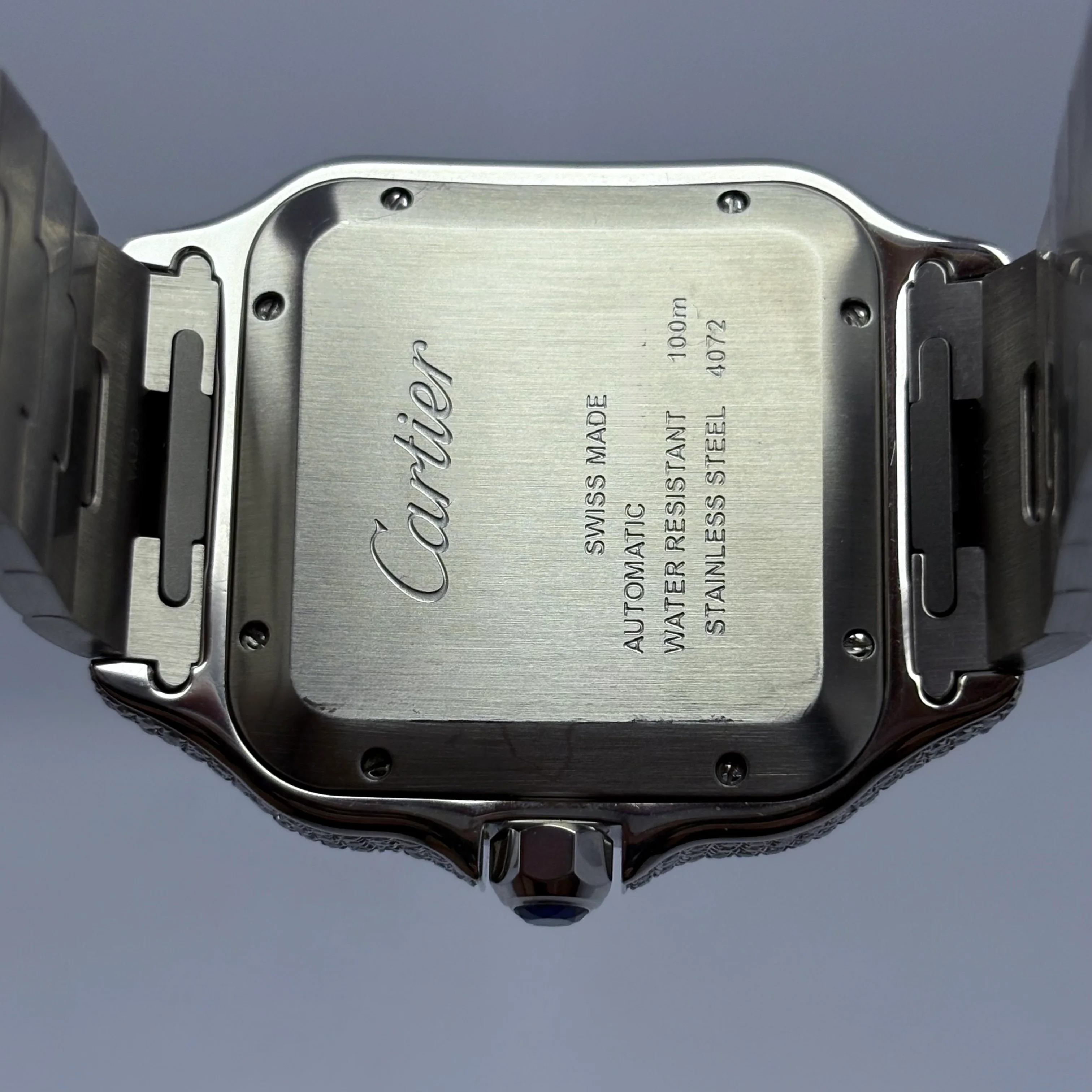 Reloj Cartier Santos Full Ice Automático - Image 7