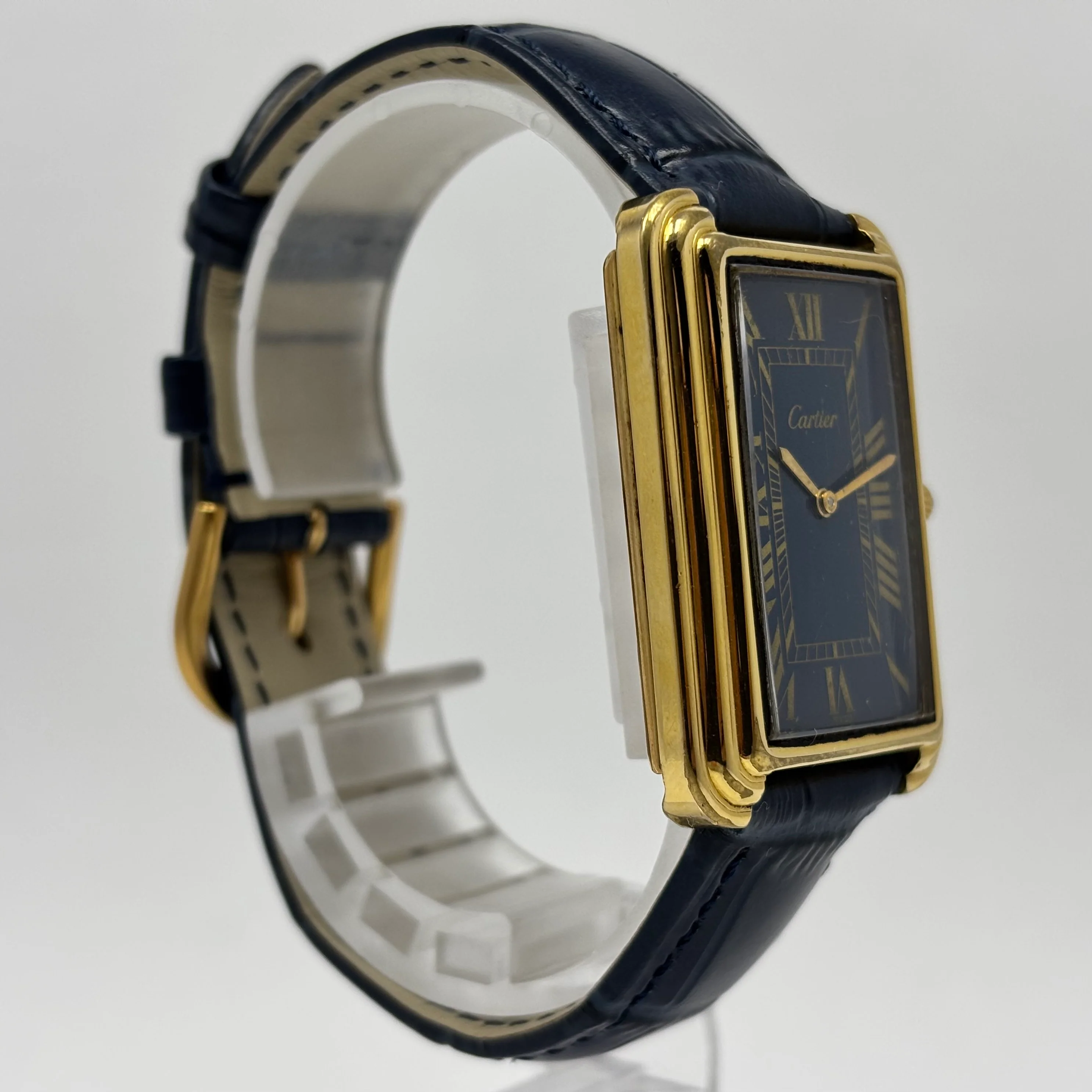 Reloj Cartier Stepped Tank Jumbo Paris Cuerda Vintage - Image 3