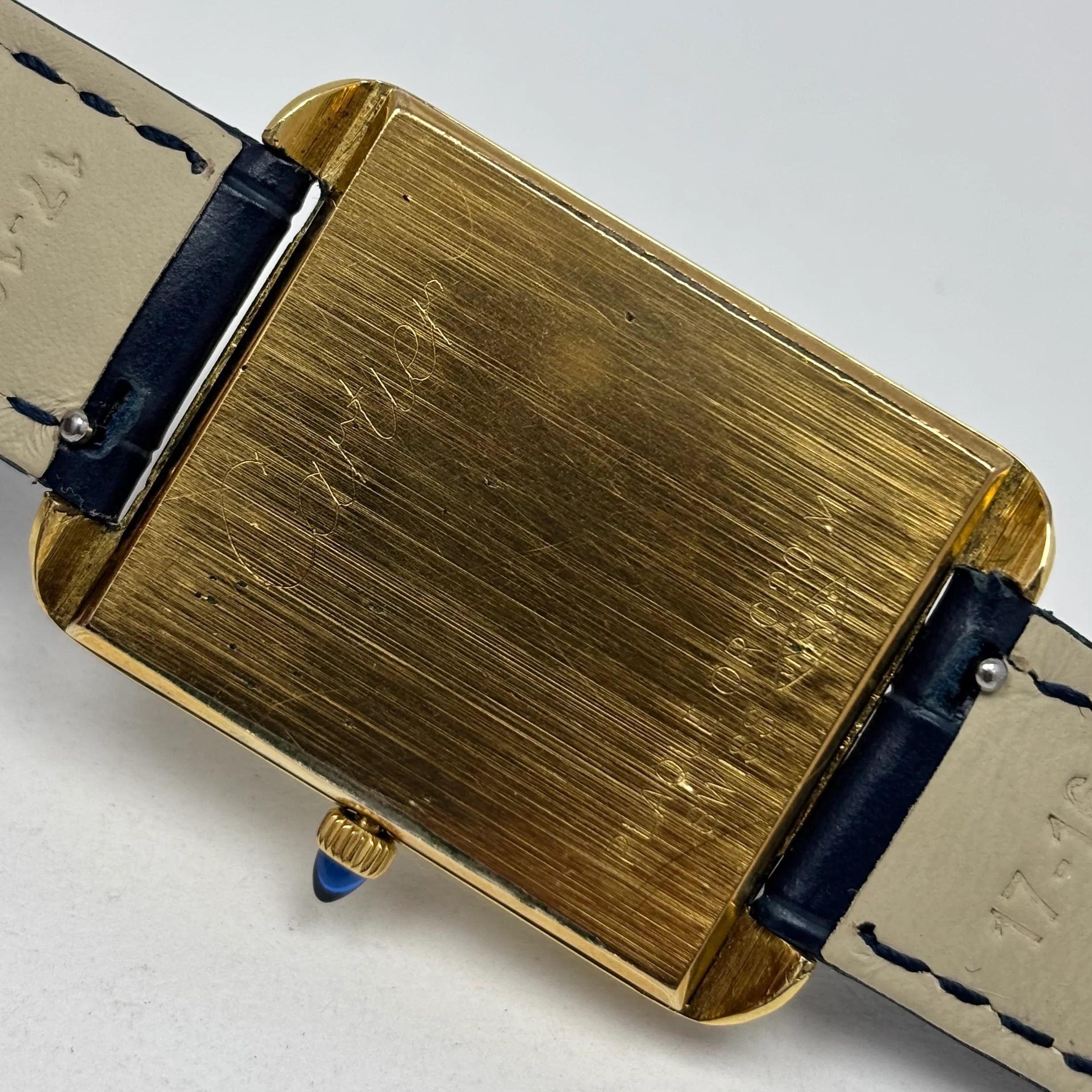 Reloj Cartier Stepped Tank Jumbo Paris Cuerda Vintage - Image 5