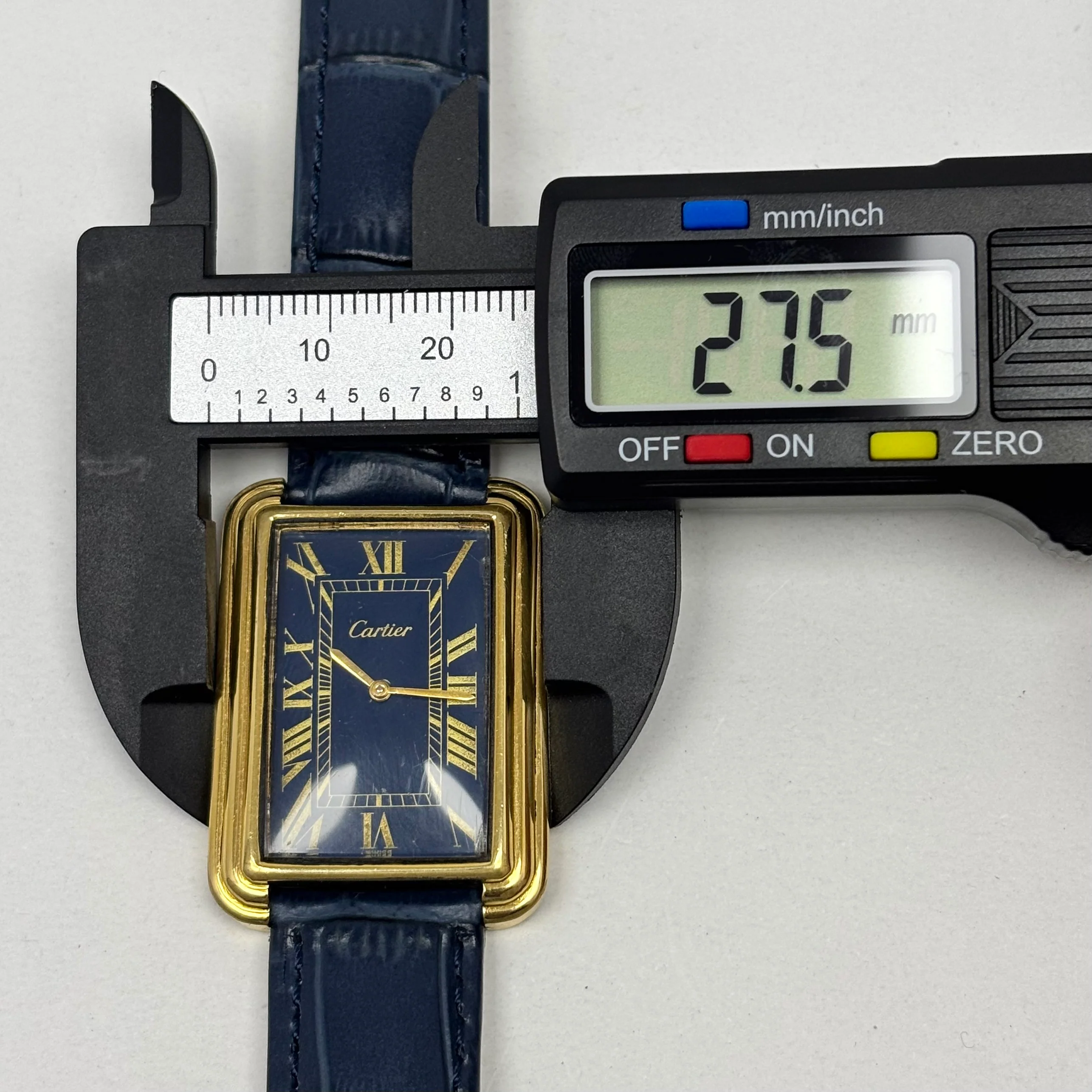 Reloj Cartier Stepped Tank Jumbo Paris Cuerda Vintage - Image 7