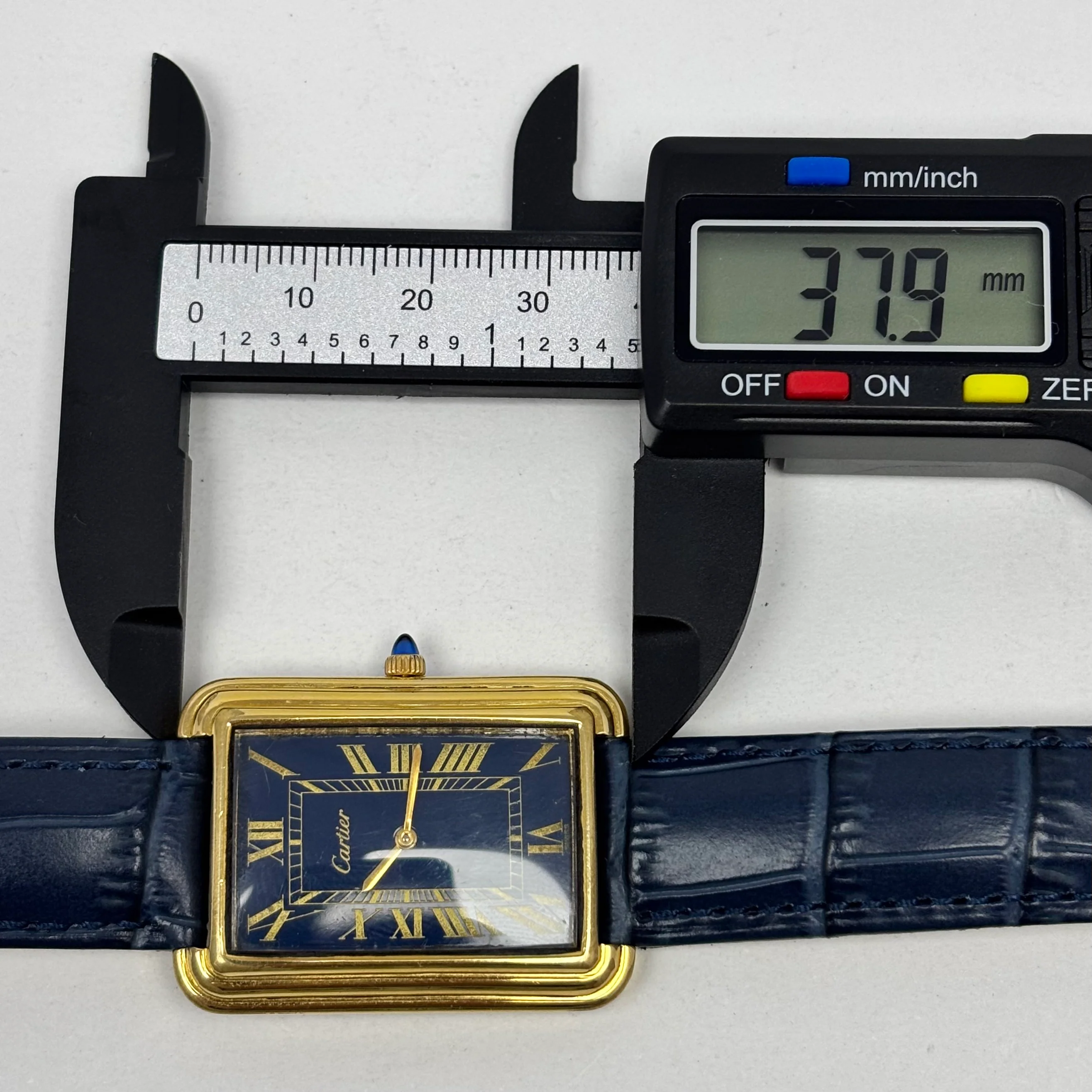 Reloj Cartier Stepped Tank Jumbo Paris Cuerda Vintage - Image 8