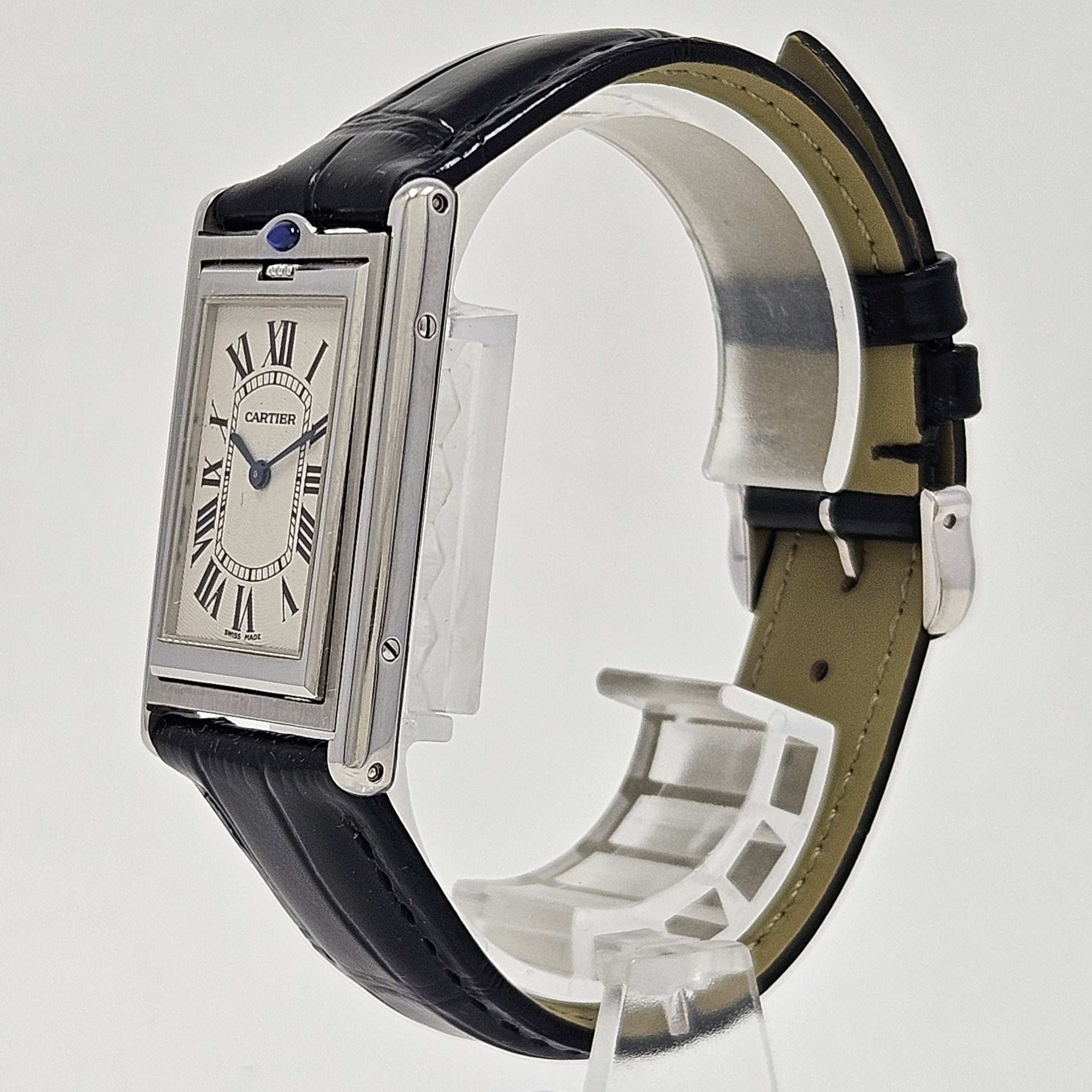 Reloj Cartier Tank Basculante 2390 Cuerda Manual Largo - Image 3