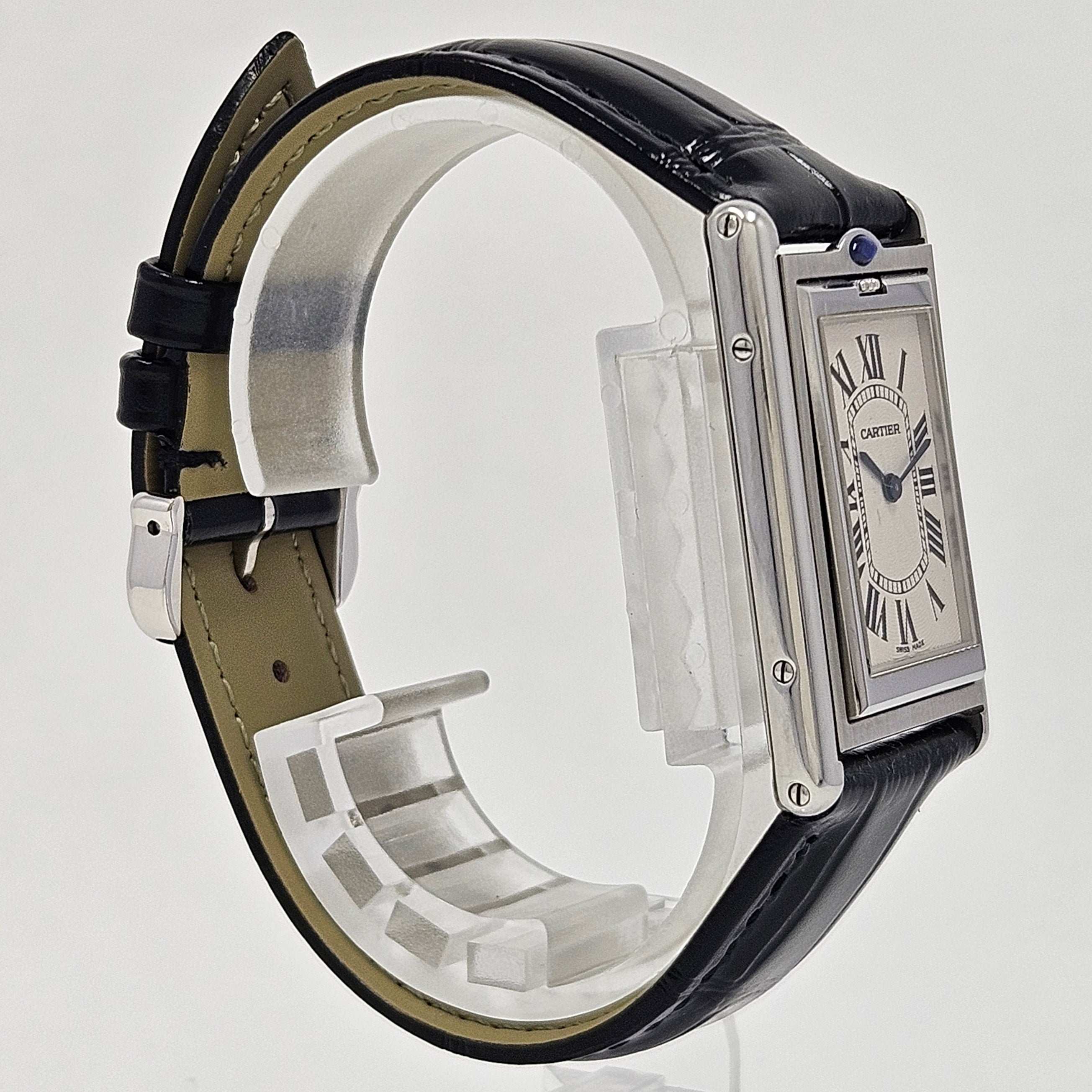Reloj Cartier Tank Basculante 2390 Cuerda Manual Largo - Image 5