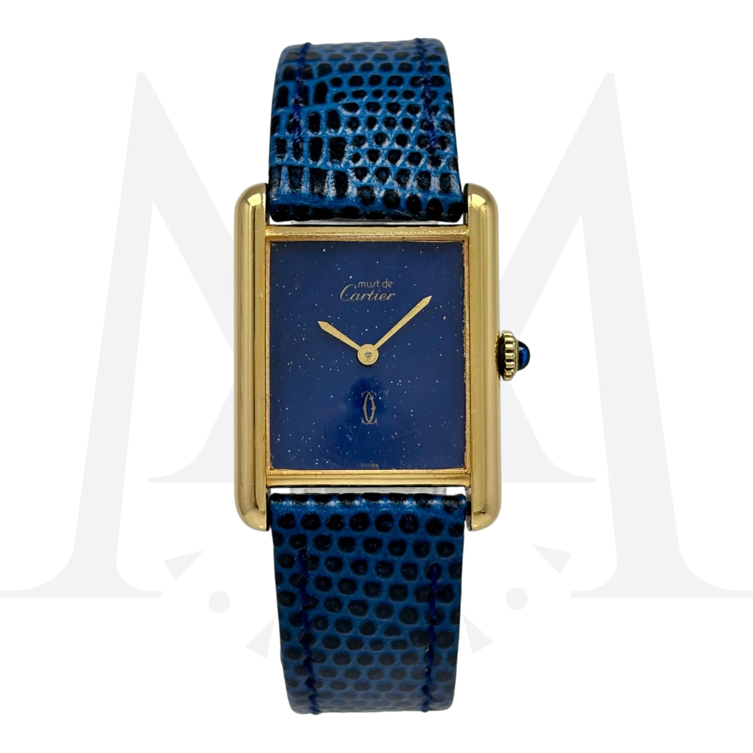 Reloj Cartier Tank Vermeil Cuerda Vintage