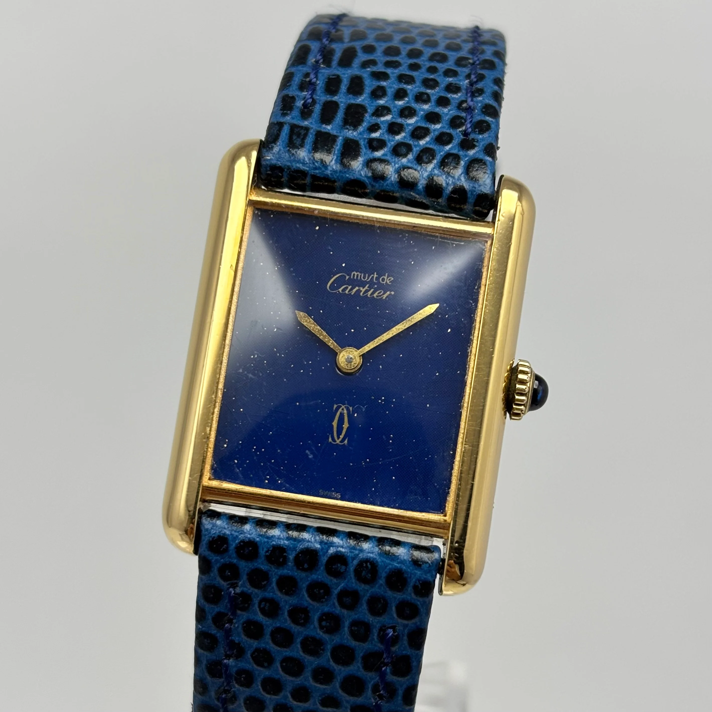 Reloj Cartier Tank Vermeil Cuerda Vintage - Image 2
