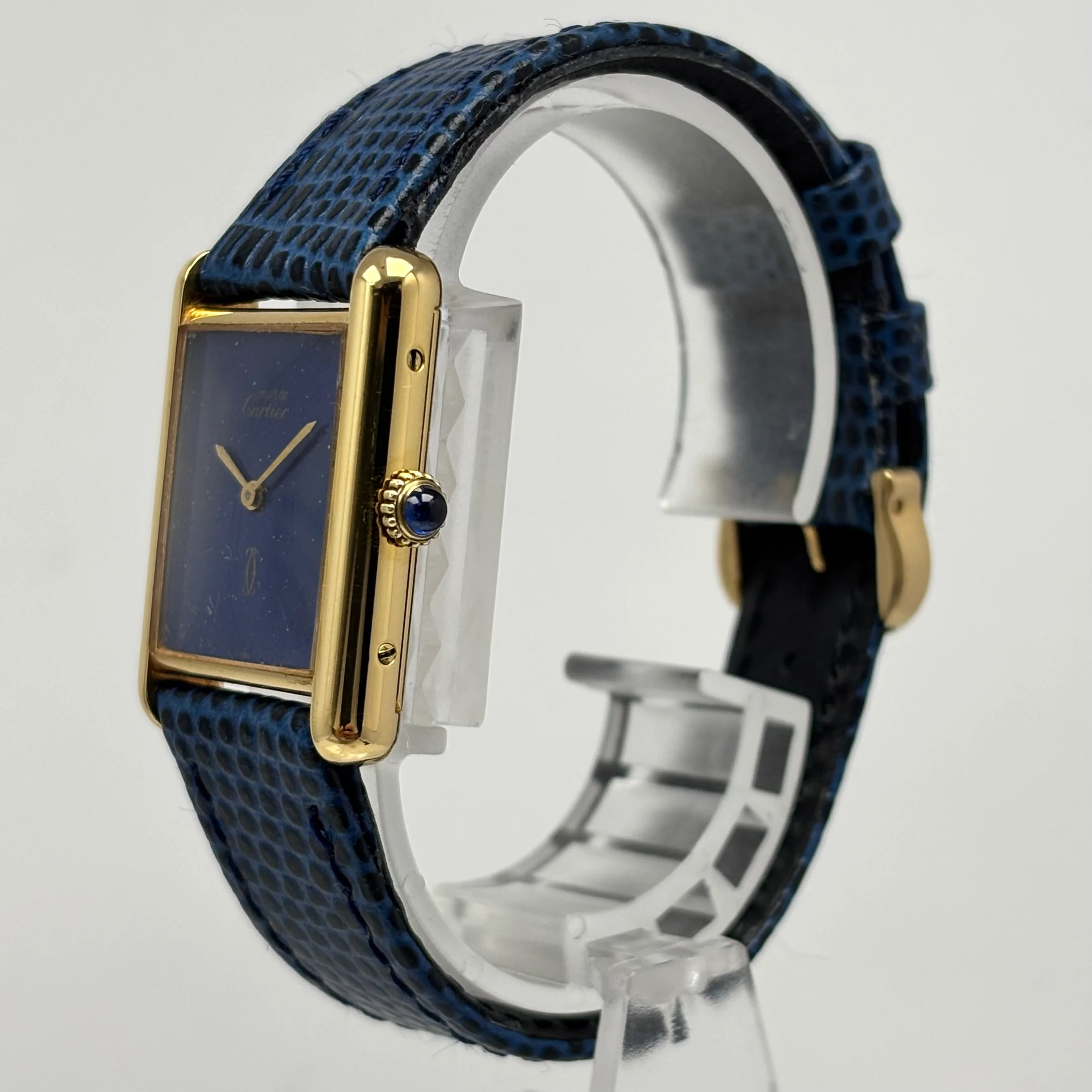 Reloj Cartier Tank Vermeil Cuerda Vintage - Image 3