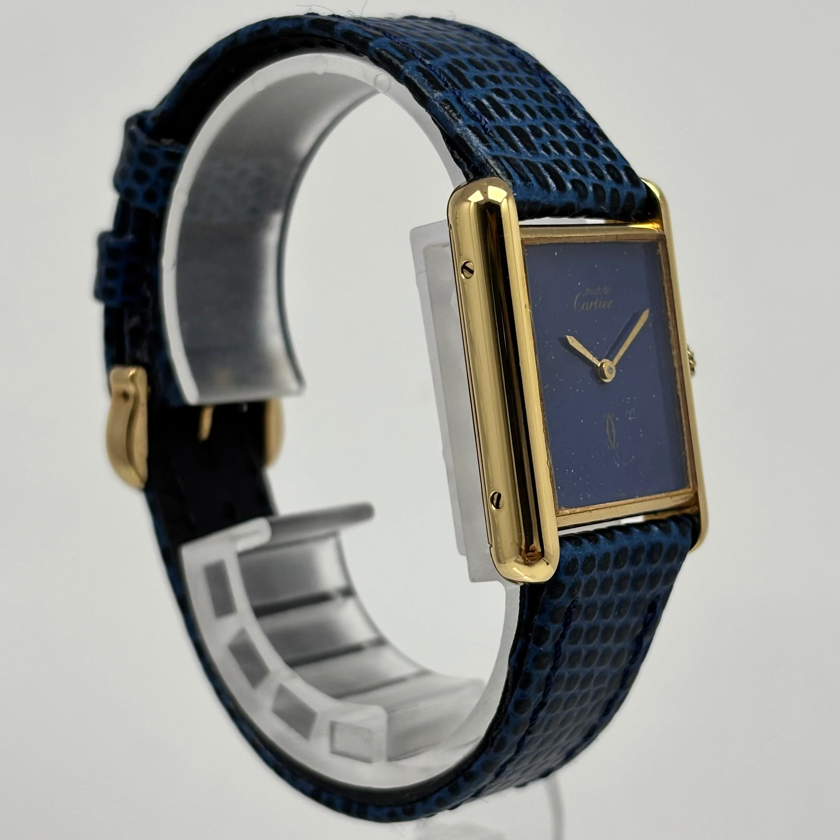 Reloj Cartier Tank Vermeil Cuerda Vintage - Image 5