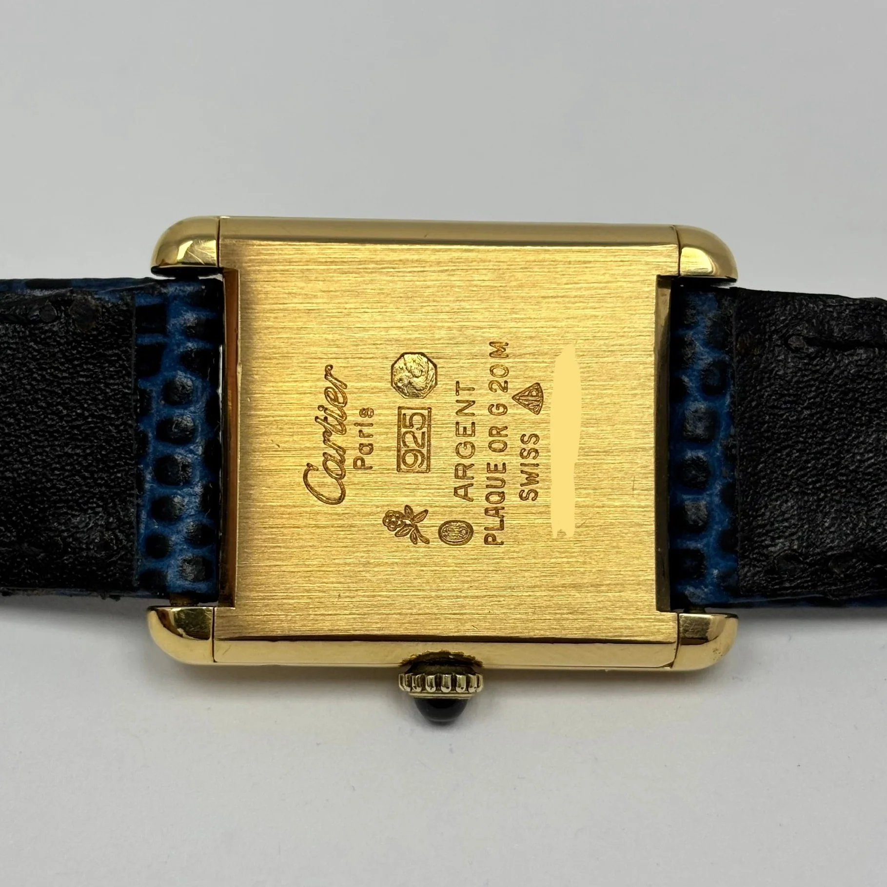 Reloj Cartier Tank Vermeil Cuerda Vintage - Image 9