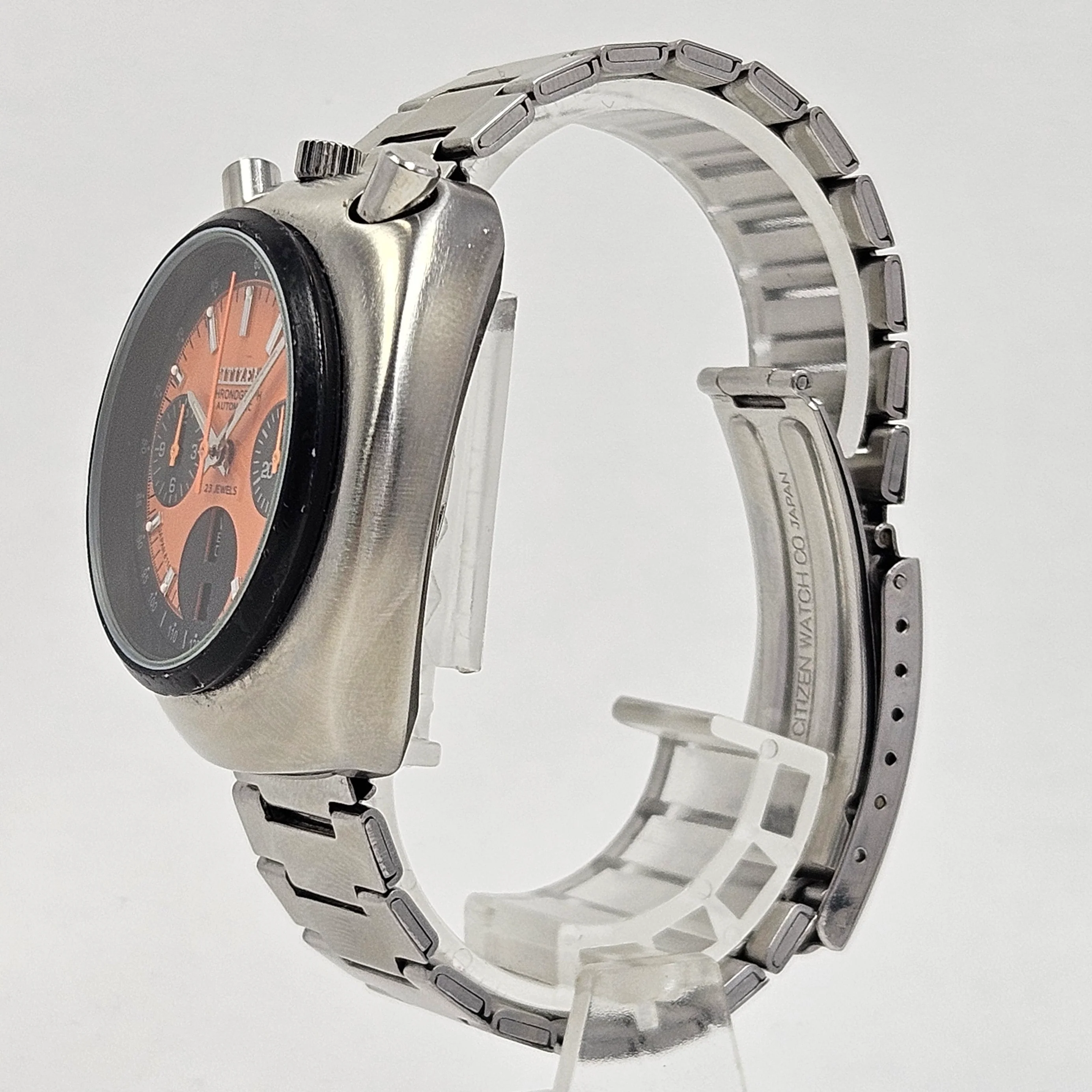 Reloj Citizen Bullhead Orange Dial Cronógrafo Automático - Image 3