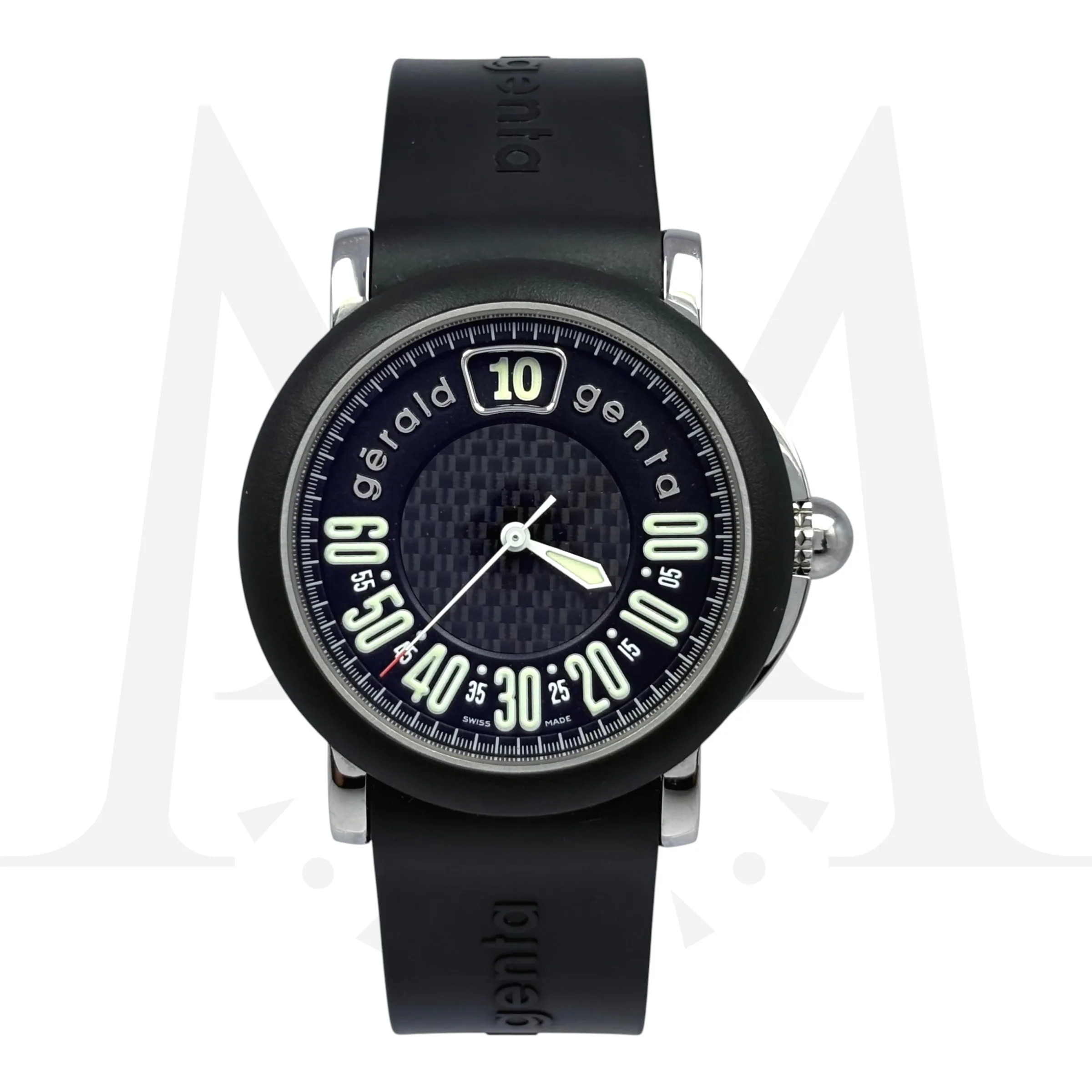 Reloj Gérald Genta Arena Retro Sport Jumping Hour Retrograde Automático